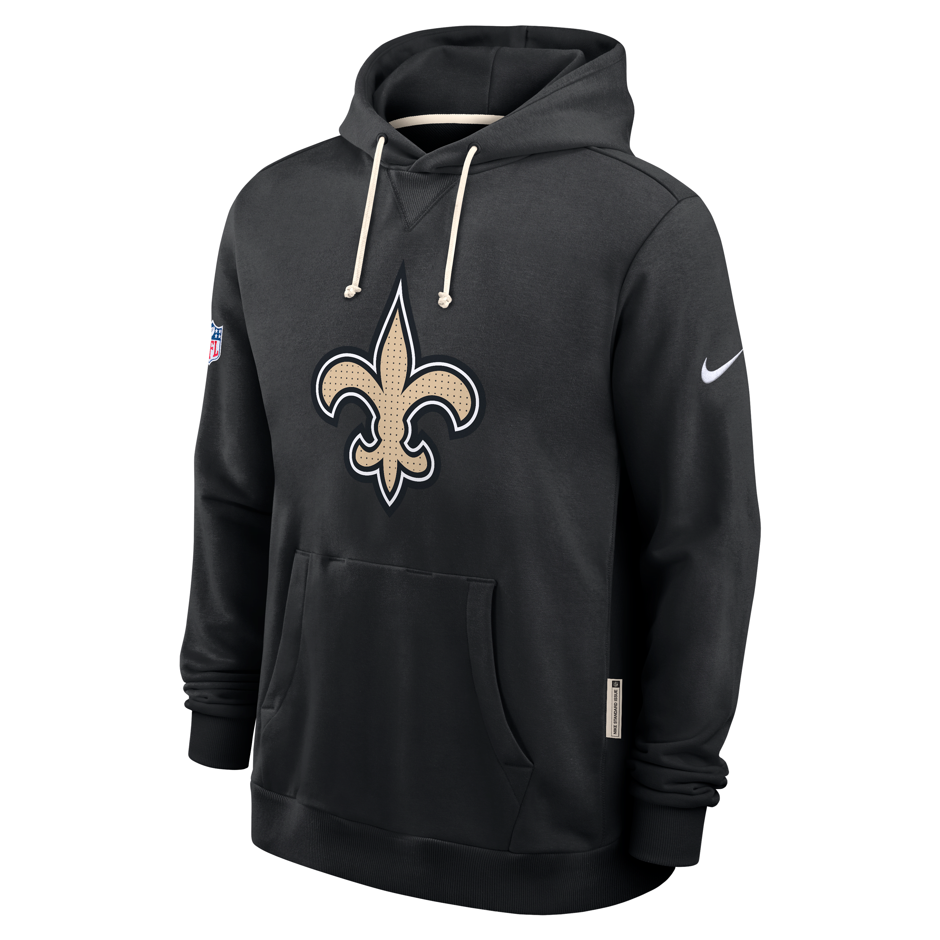 New Orleans Saints Initial Home Sideline Men's Nike Dri-FIT NFL Pullover Hoodie