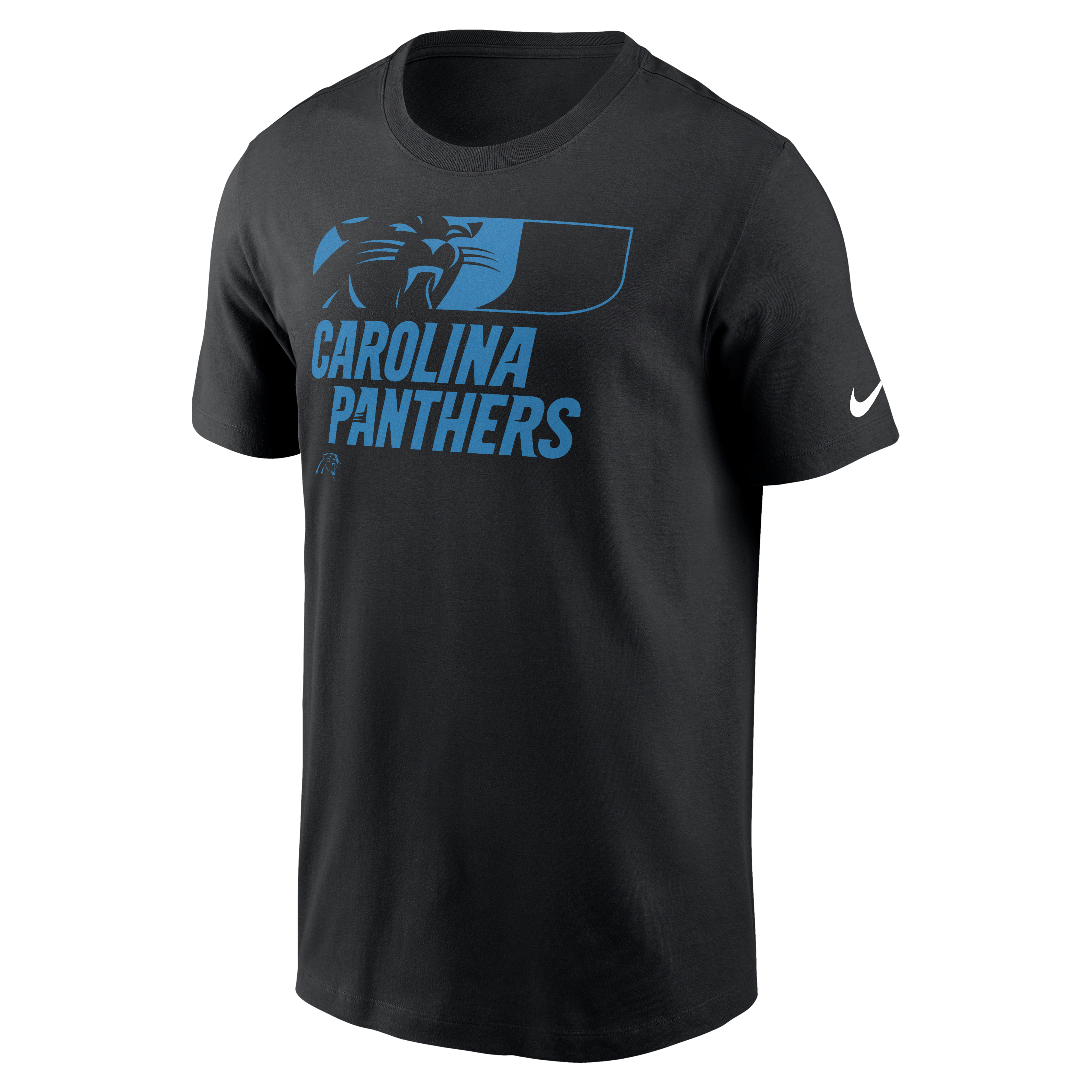 Carolina Panthers Primetime Wordmark Essential Men's Nike NFL T-Shirt