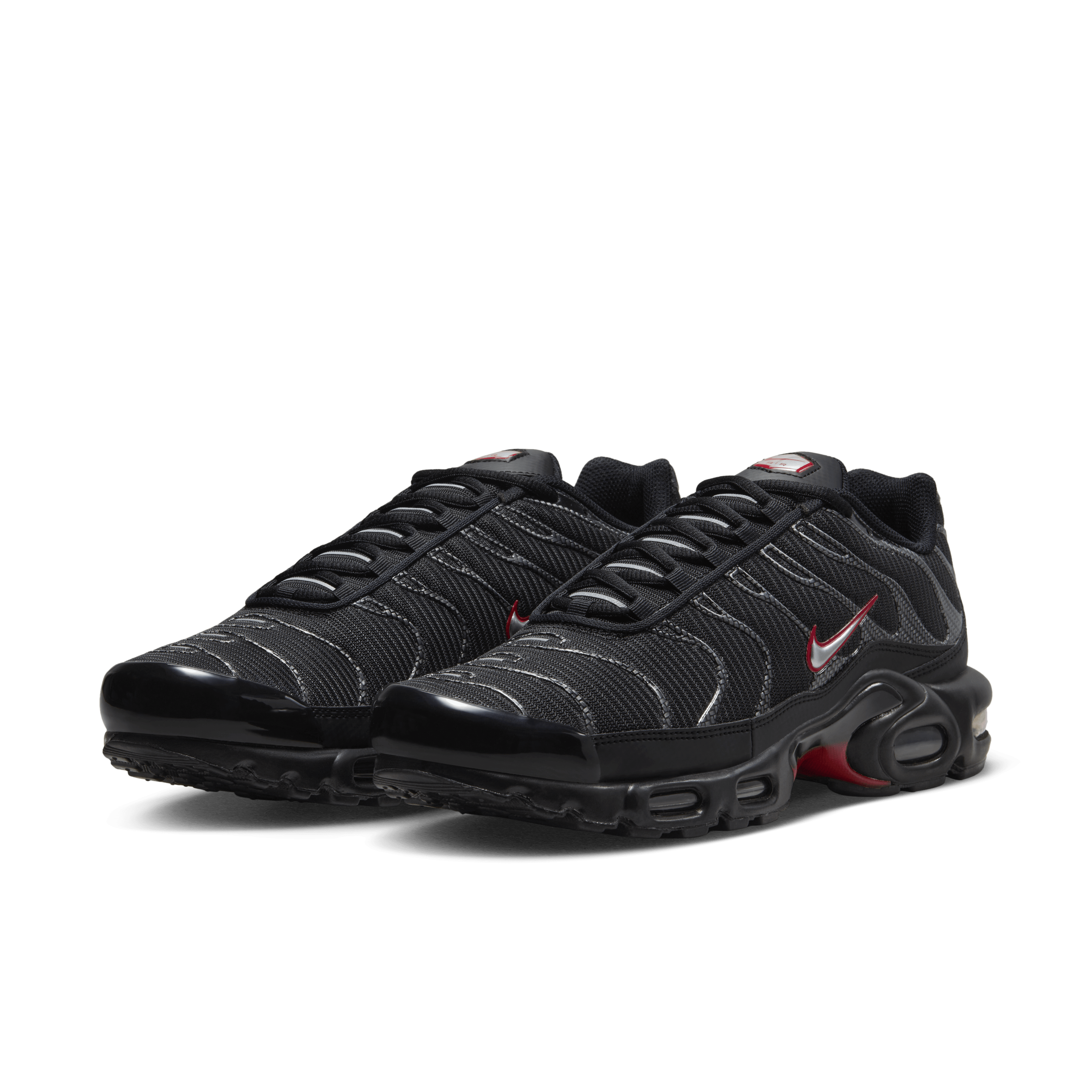 black red air max plus