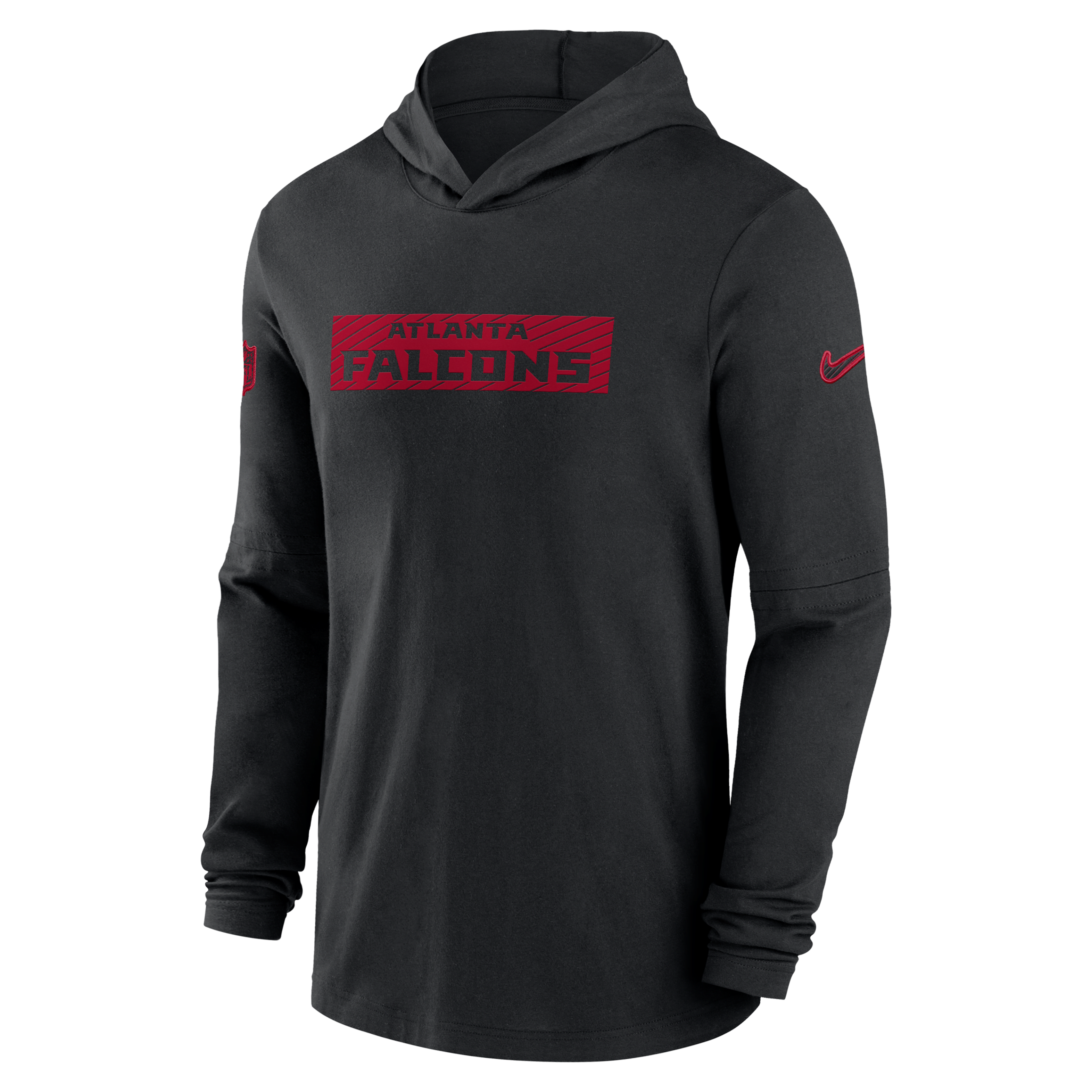 Atlanta Falcons Sideline Men's Nike Dri-FIT NFL Long-Sleeve Hooded Top