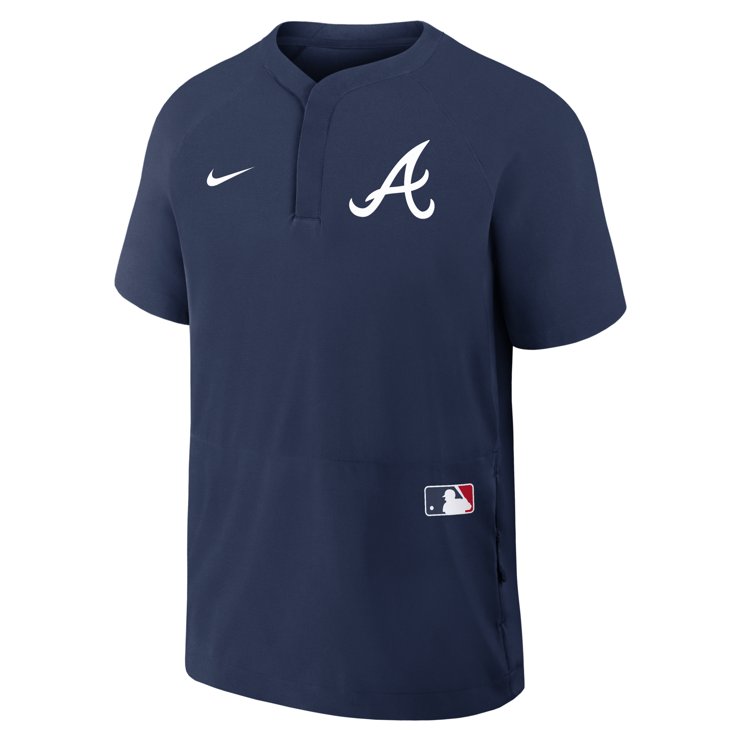 Atlanta Braves Authentic Collection Men's Nike MLB Short-Sleeve Windshirt