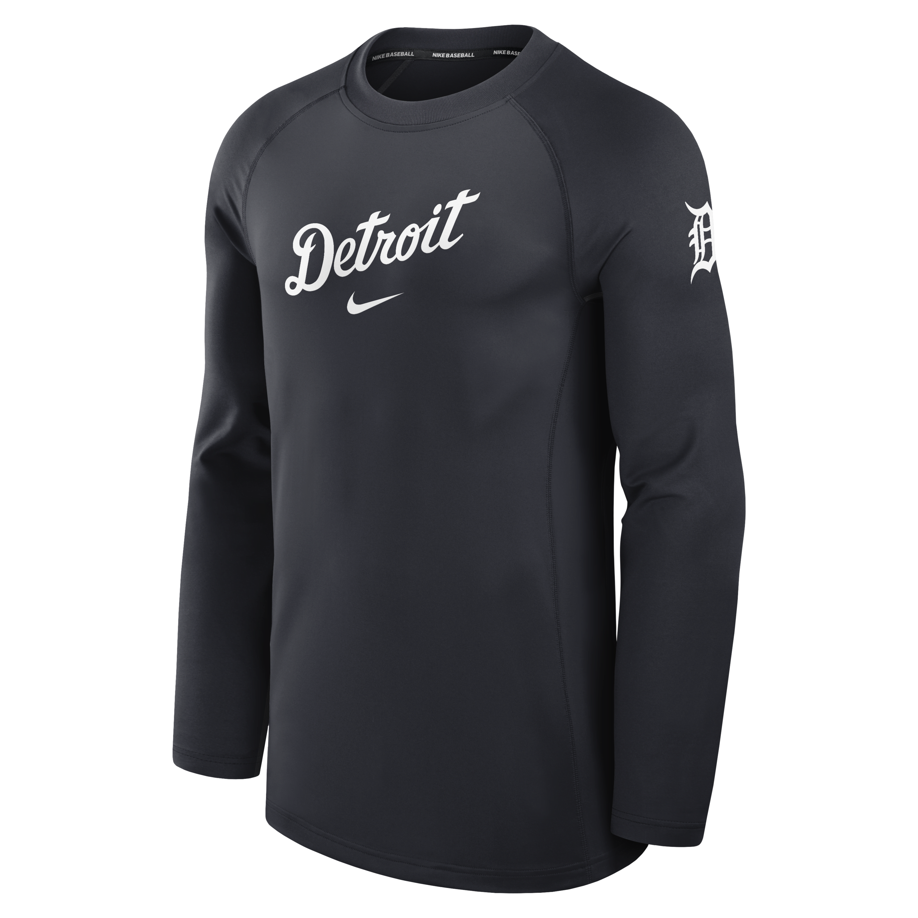 Detroit Tigers Authentic Collection Game Time Men's Nike Dri-FIT MLB Long-Sleeve T-Shirt