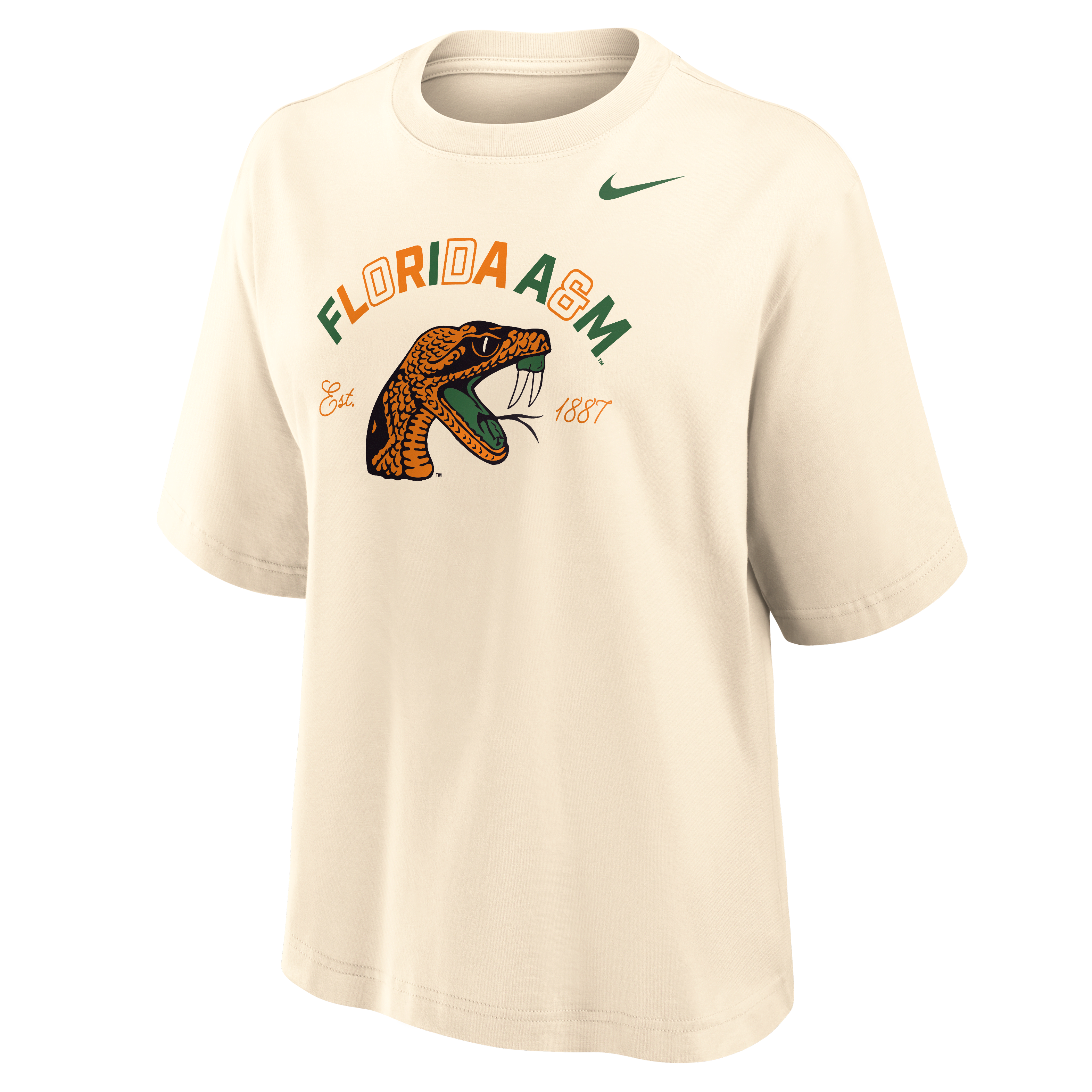 Nike College (Florida A&M University) Women's Boxy Cotton T-Shirt