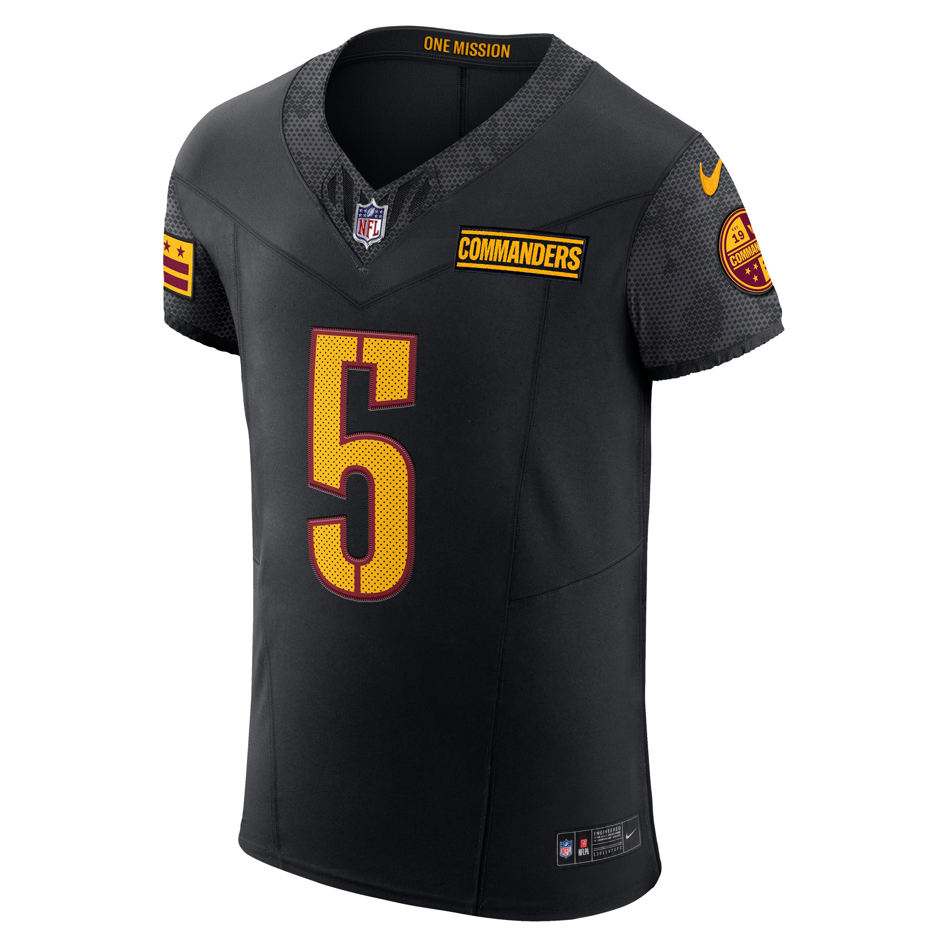 Jayden Daniels Washington Commanders Men's Nike Dri-FIT NFL Elite Jersey