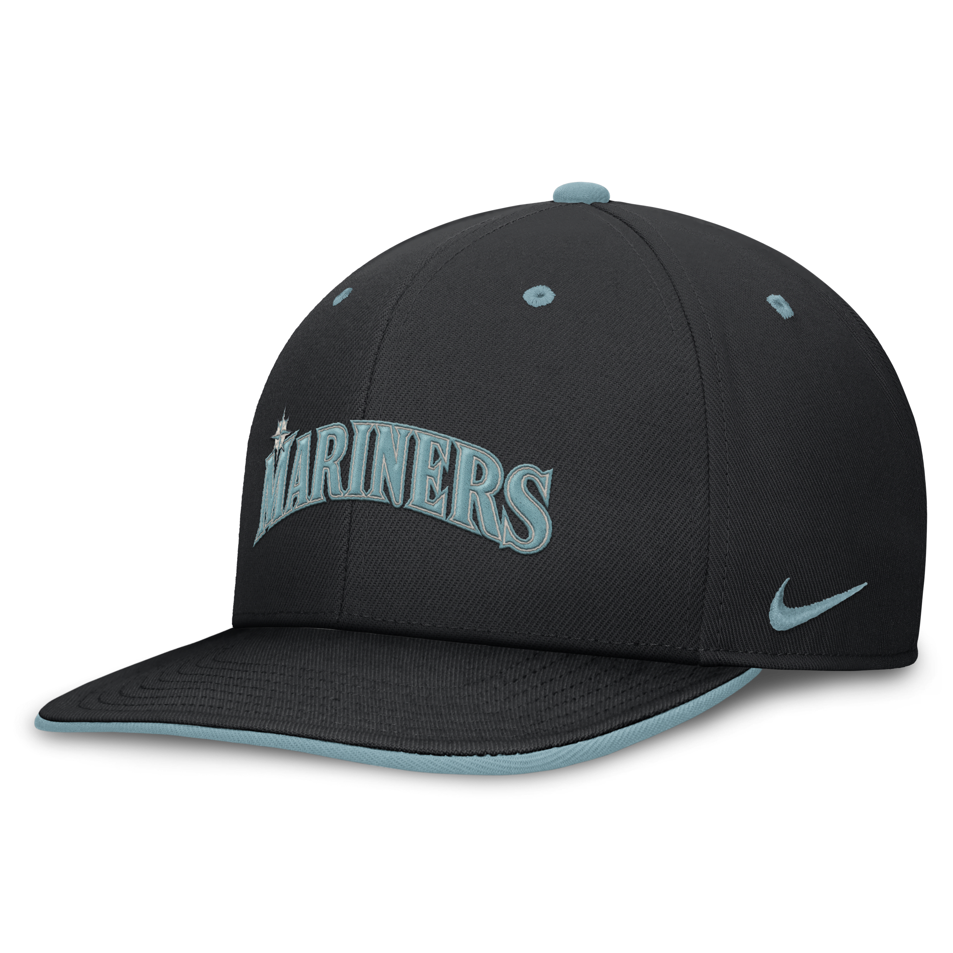 Seattle Mariners Pro Tech Script Men's Nike Dri-FIT MLB Adjustable Hat