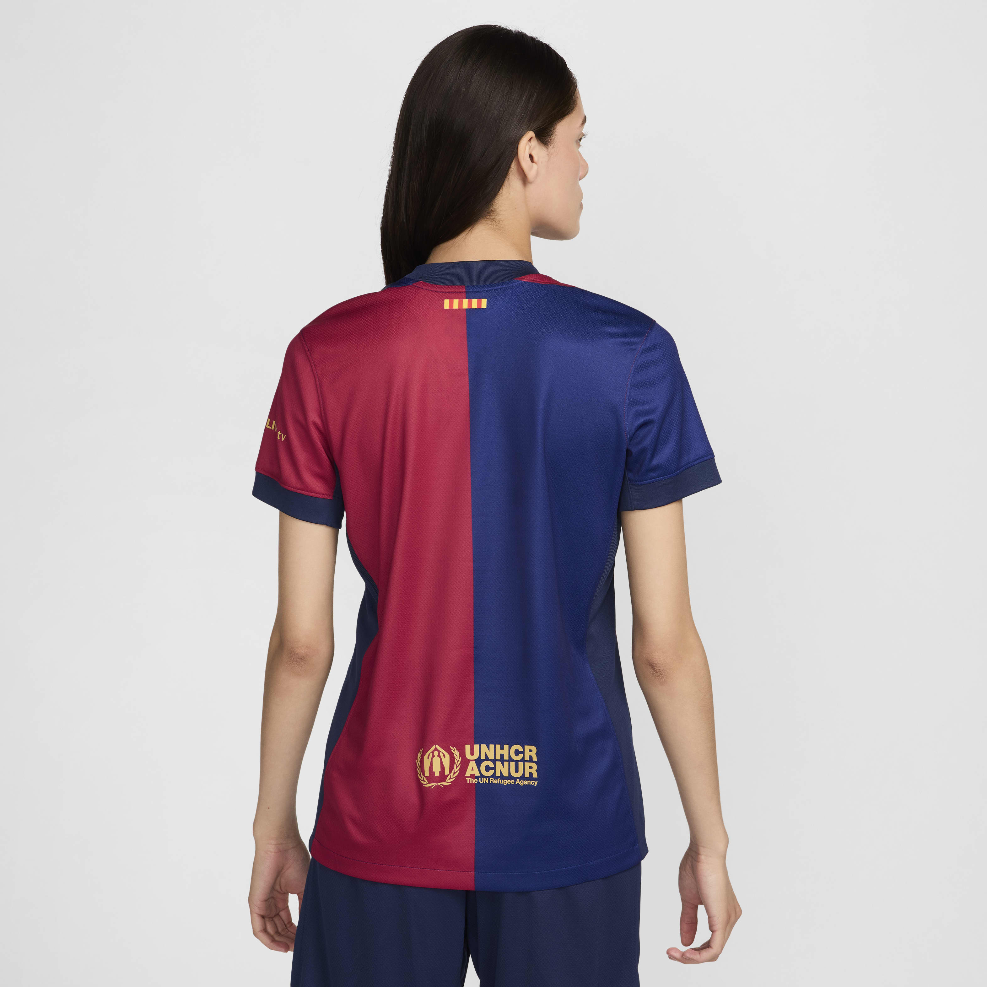 FC Barcelona 2024/25 Stadium Home Women's Nike Dri-FIT Soccer Replica Jersey