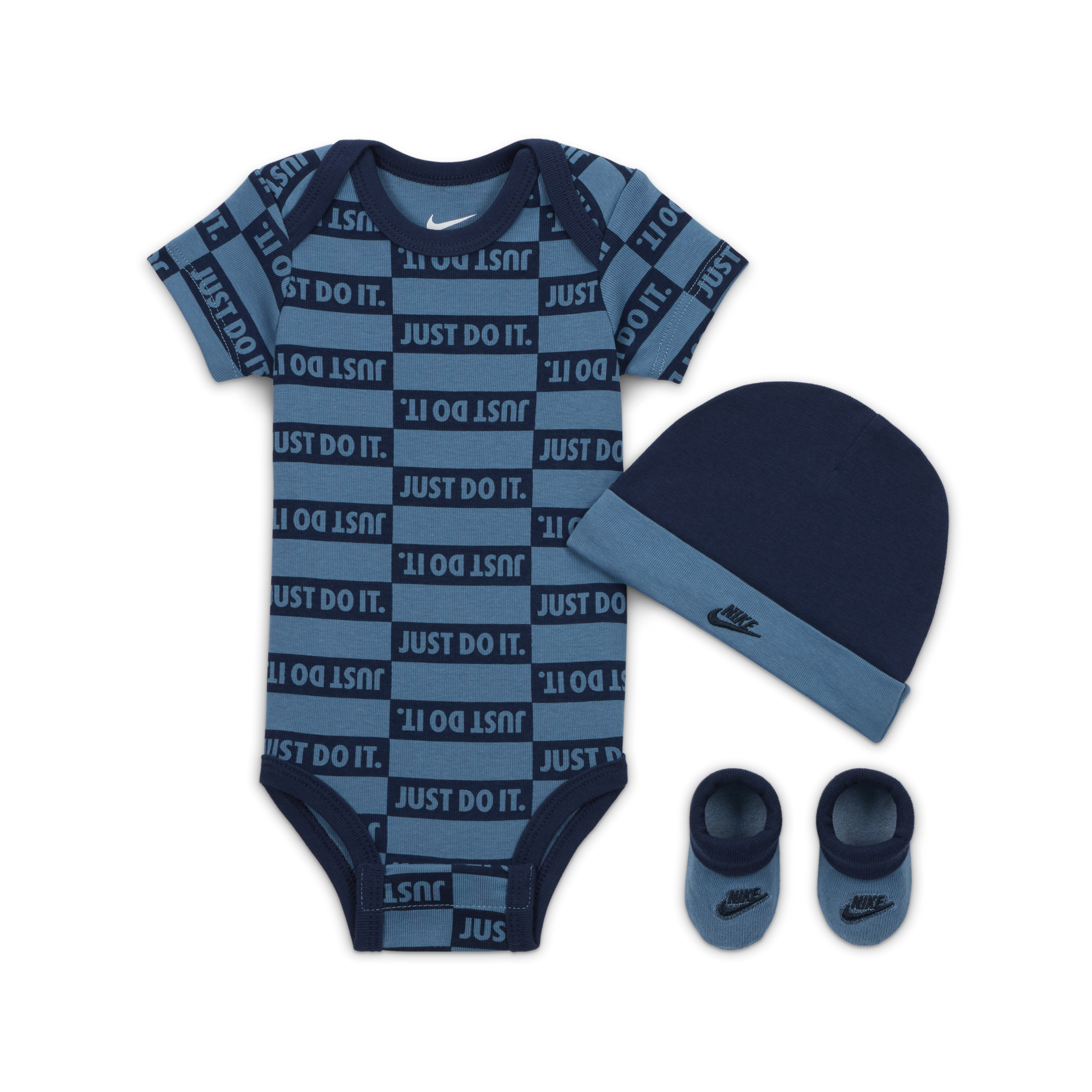 Nike Baby (0-9M) Textured Club 3-Piece Bodysuit Set