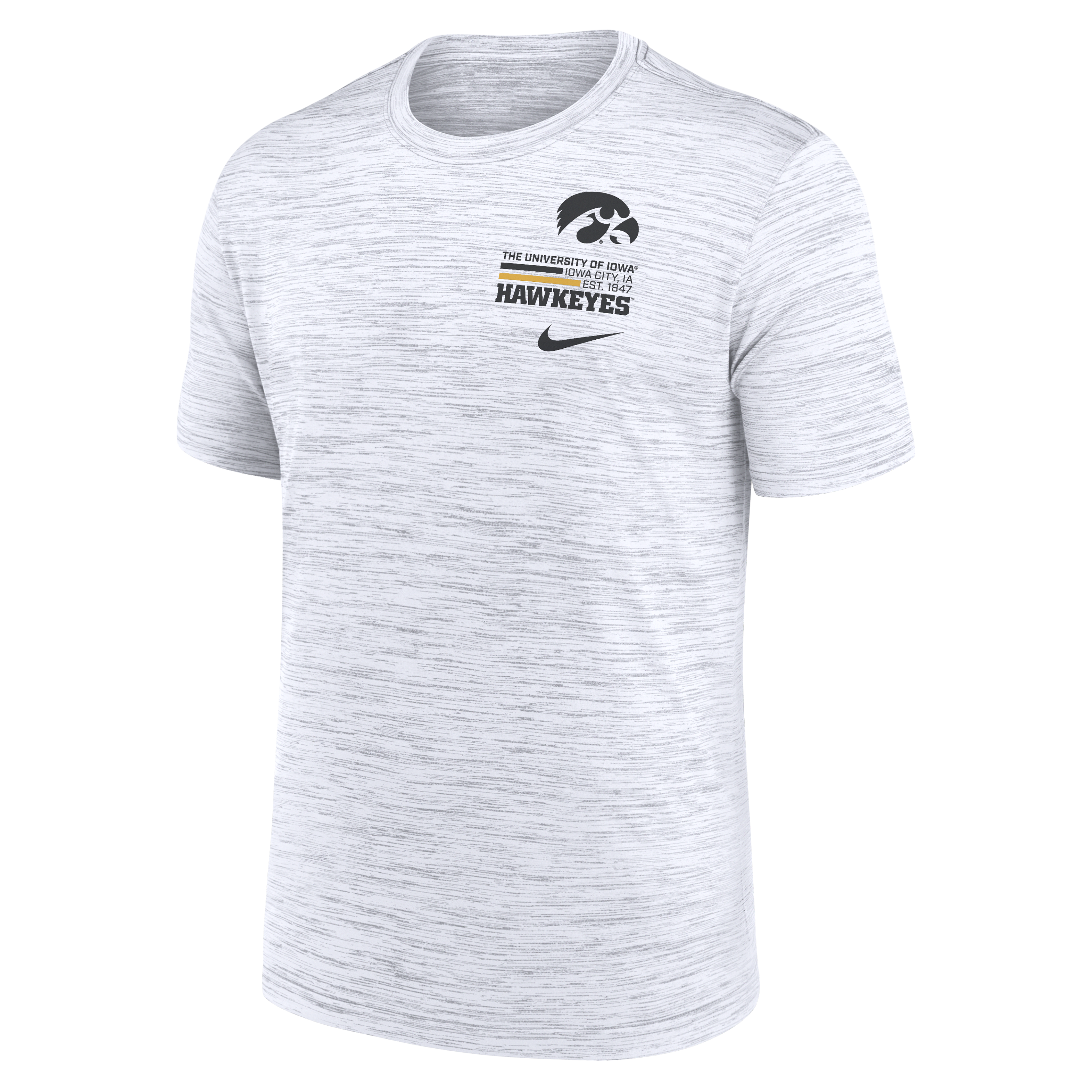 Iowa Campus Chest Stack Velocity Men's Nike Dri-FIT College T-Shirt