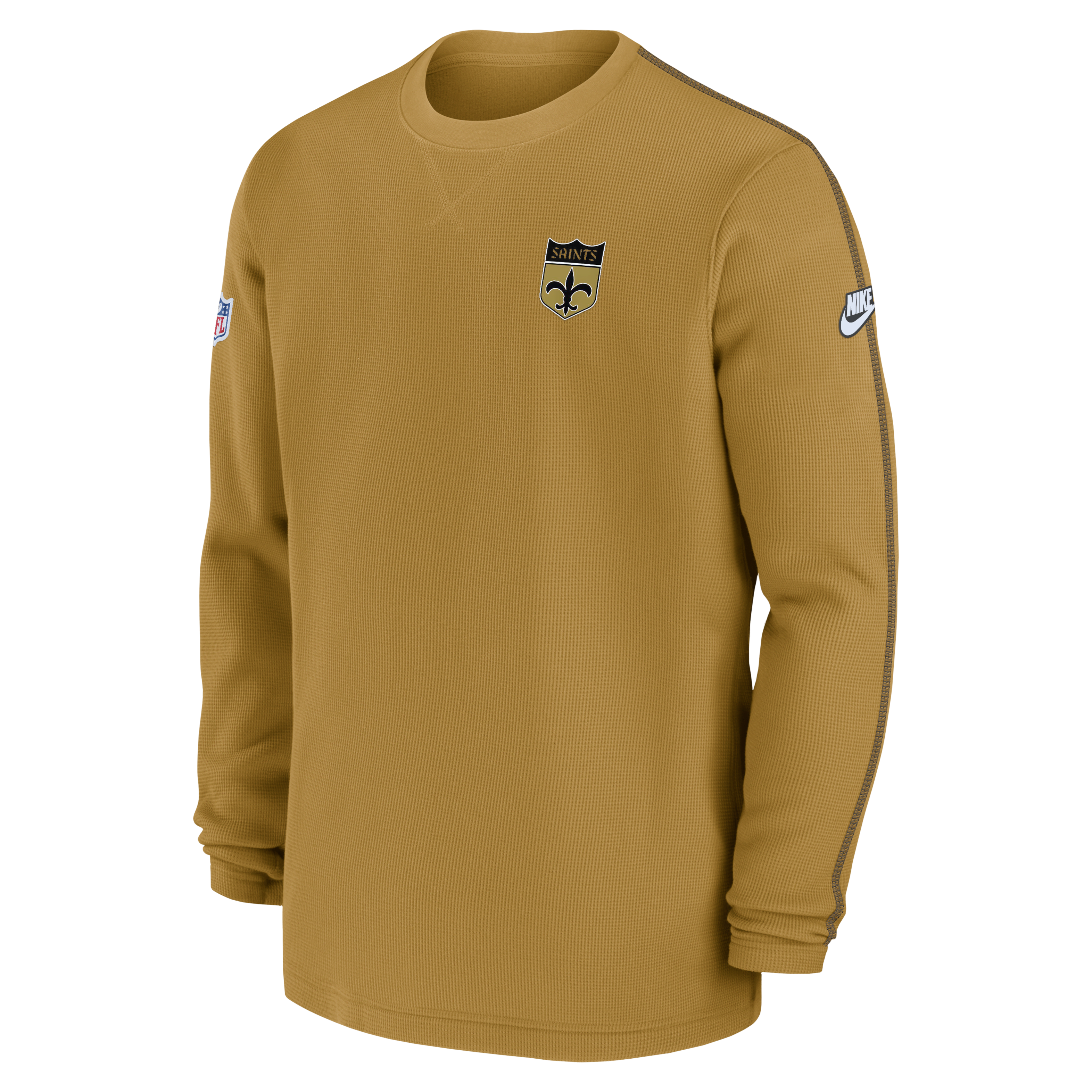 New Orleans Saints Logo Coach Men’s Nike NFL Long-Sleeve Top