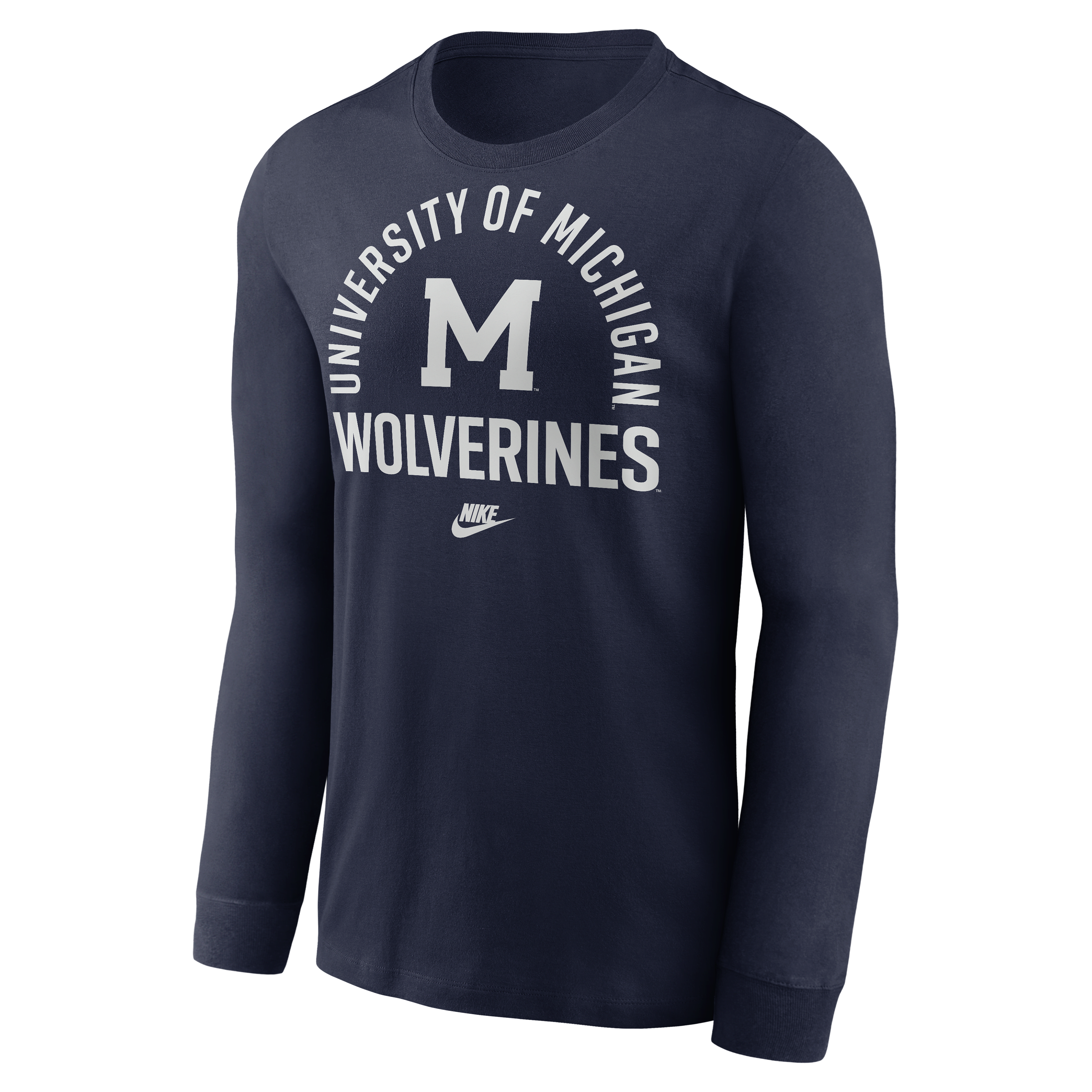 Michigan Legacy Arched Logo Men's Nike College Long-Sleeve T-Shirt