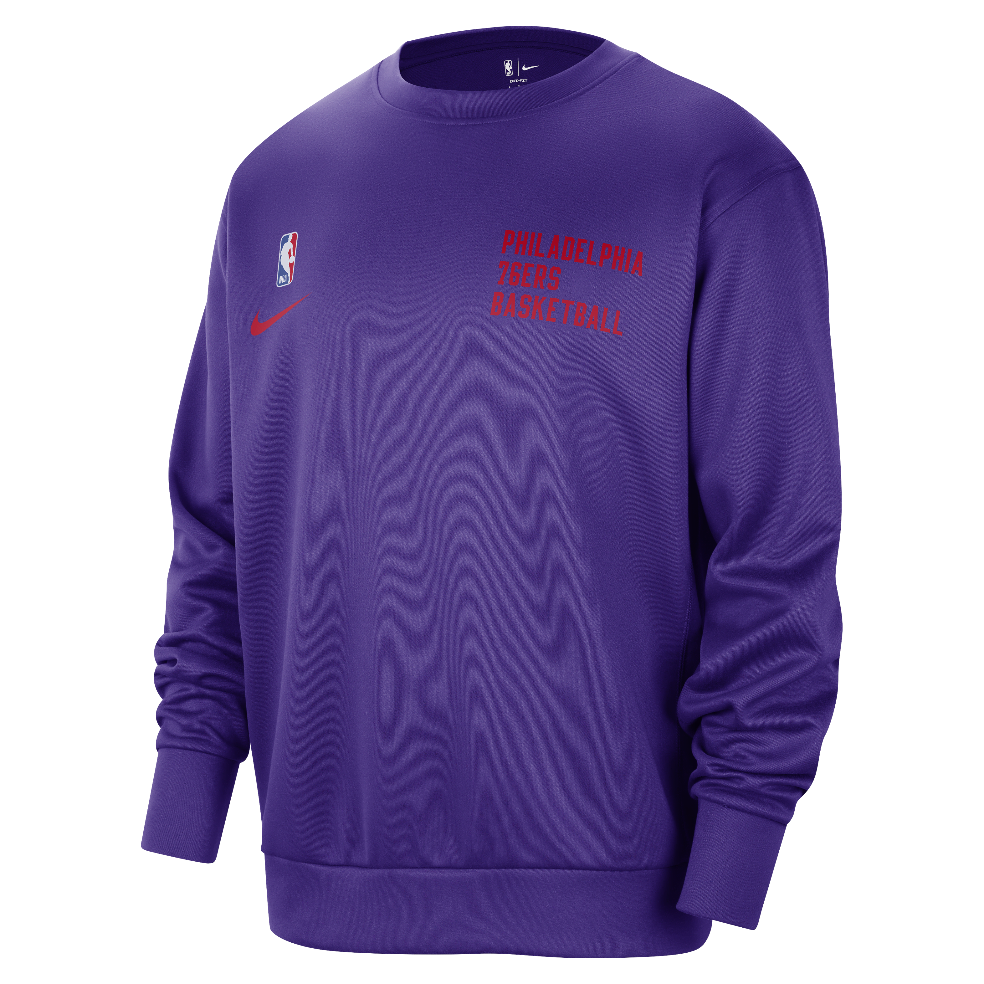 Philadelphia 76ers Spotlight Men's Nike Dri-FIT NBA Crew-Neck Sweatshirt