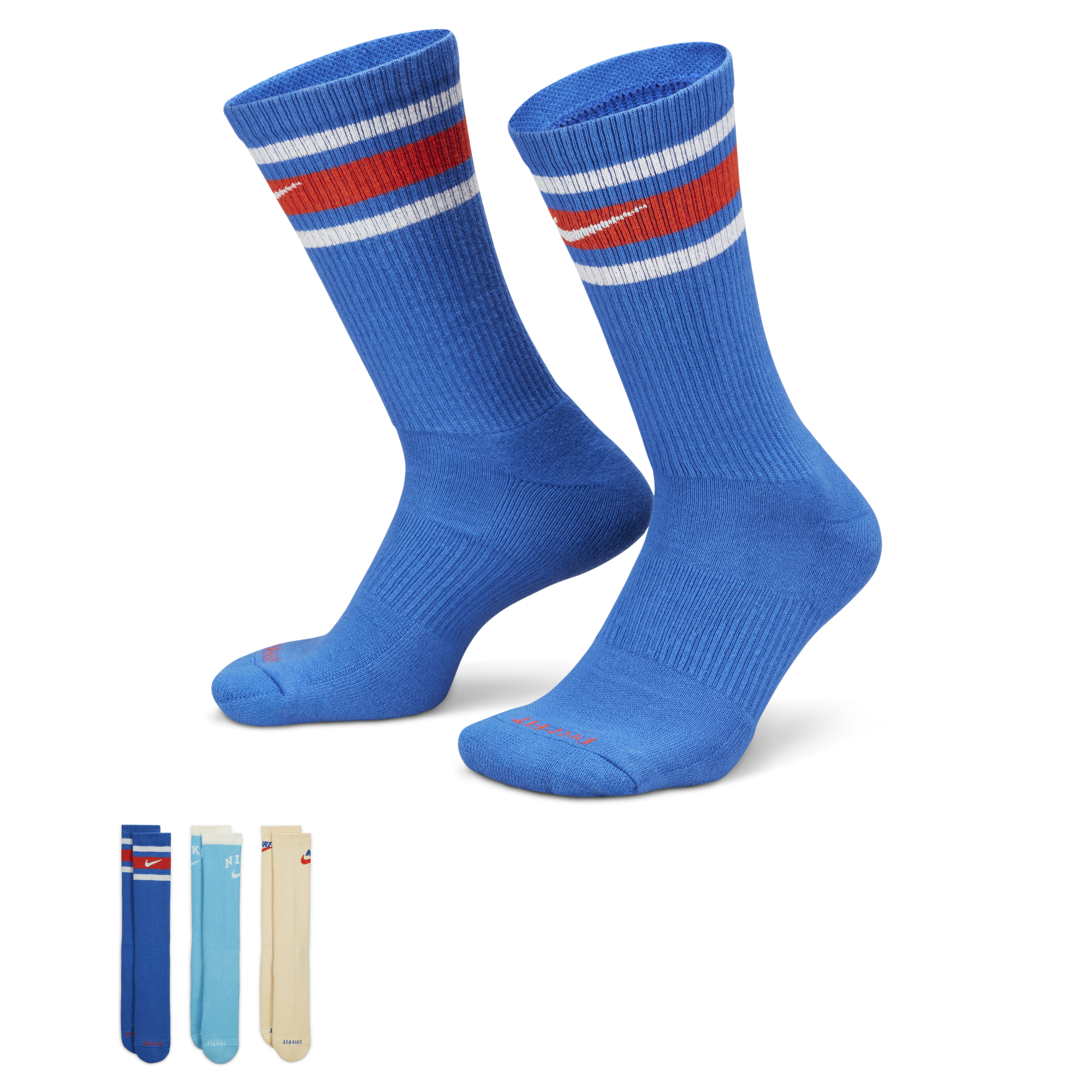 Nike Everyday Plus Cushioned Crew Socks (3 Pairs)