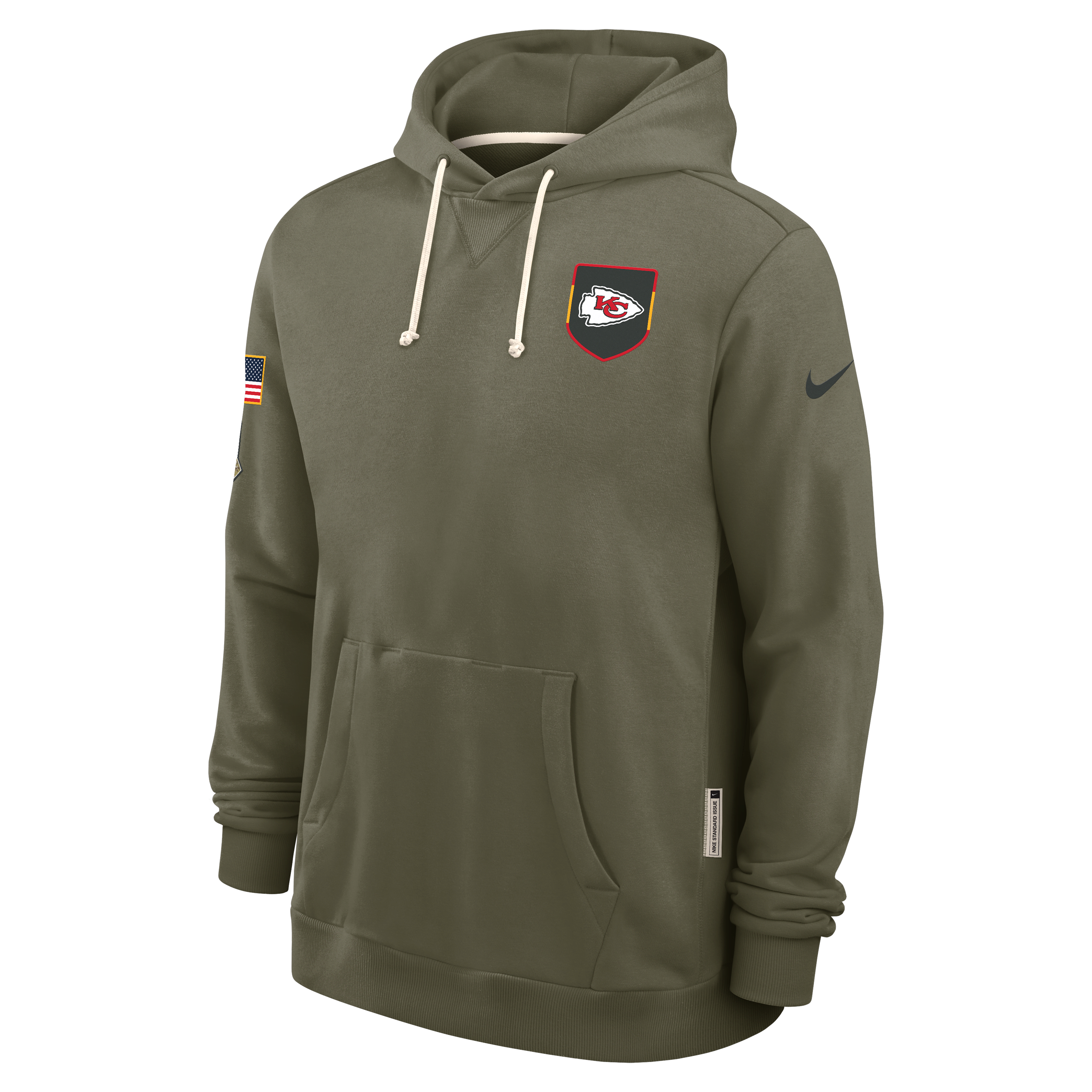Kansas City Chiefs Salute to Service Sideline Dominant Force Men's Nike Dri-FIT NFL Pullover Hoodie