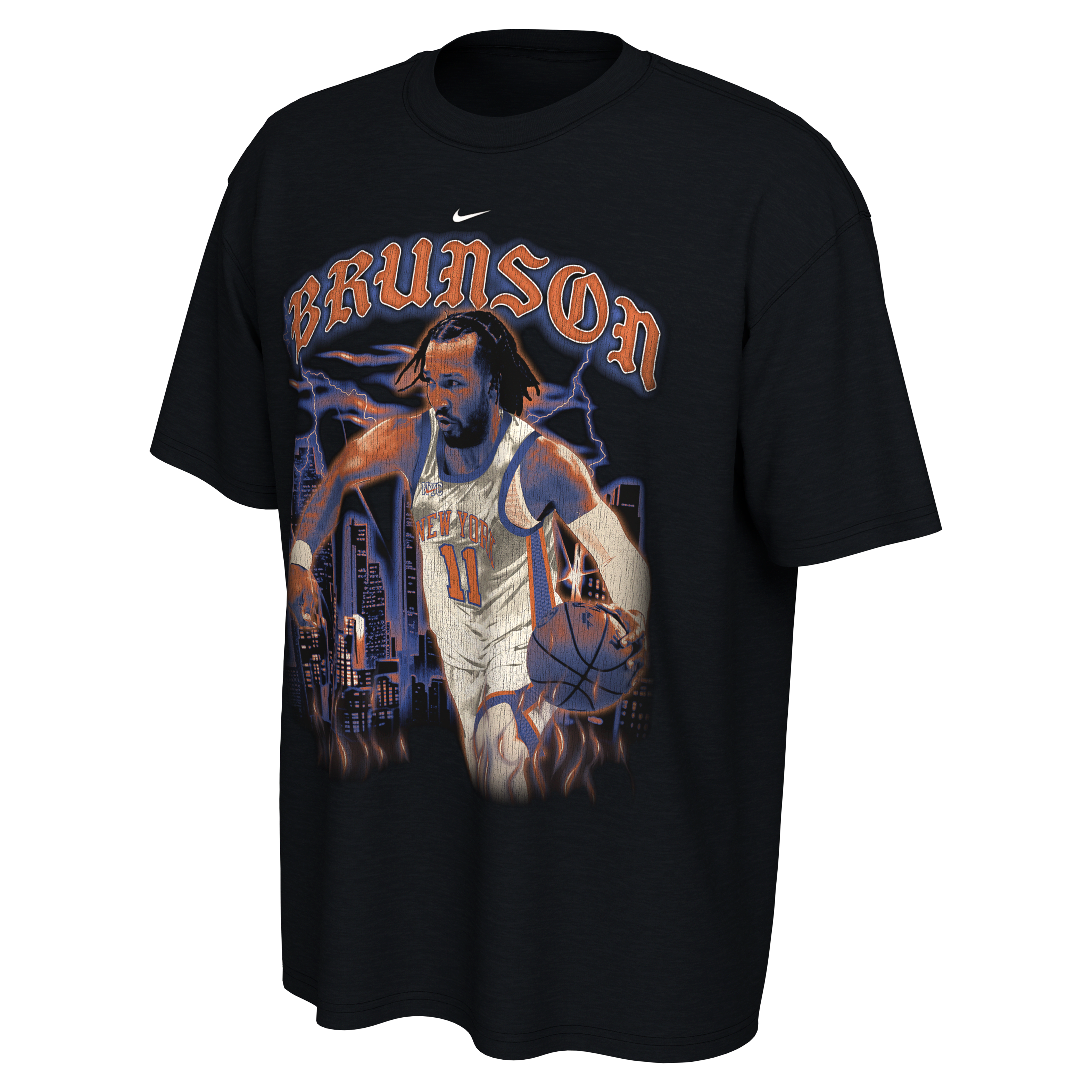 Jalen Brunson New York Knicks City Edition Nike NBA T-Shirt