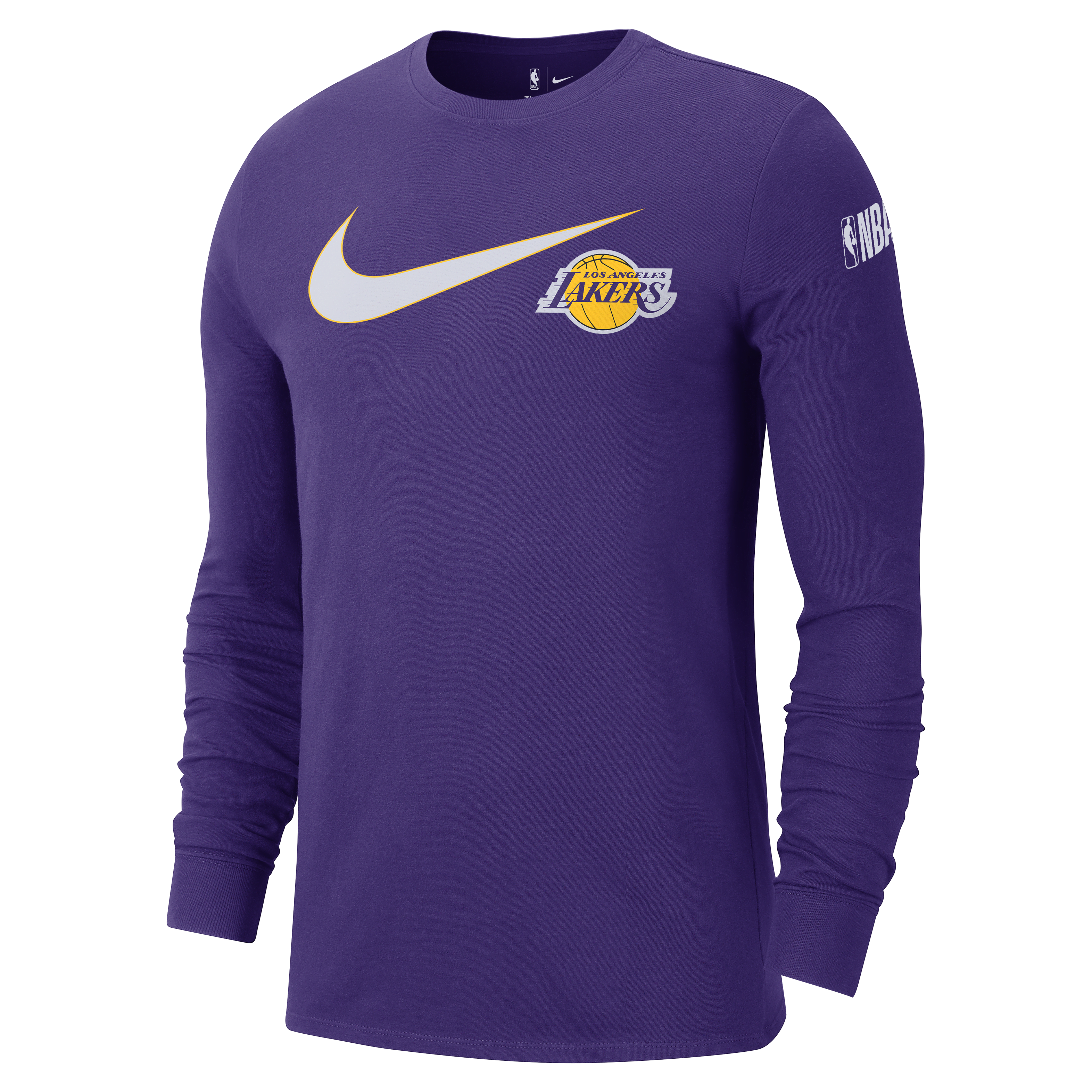 Los Angeles Lakers Swoosh Essential Men's Nike NBA Long-Sleeve T-Shirt