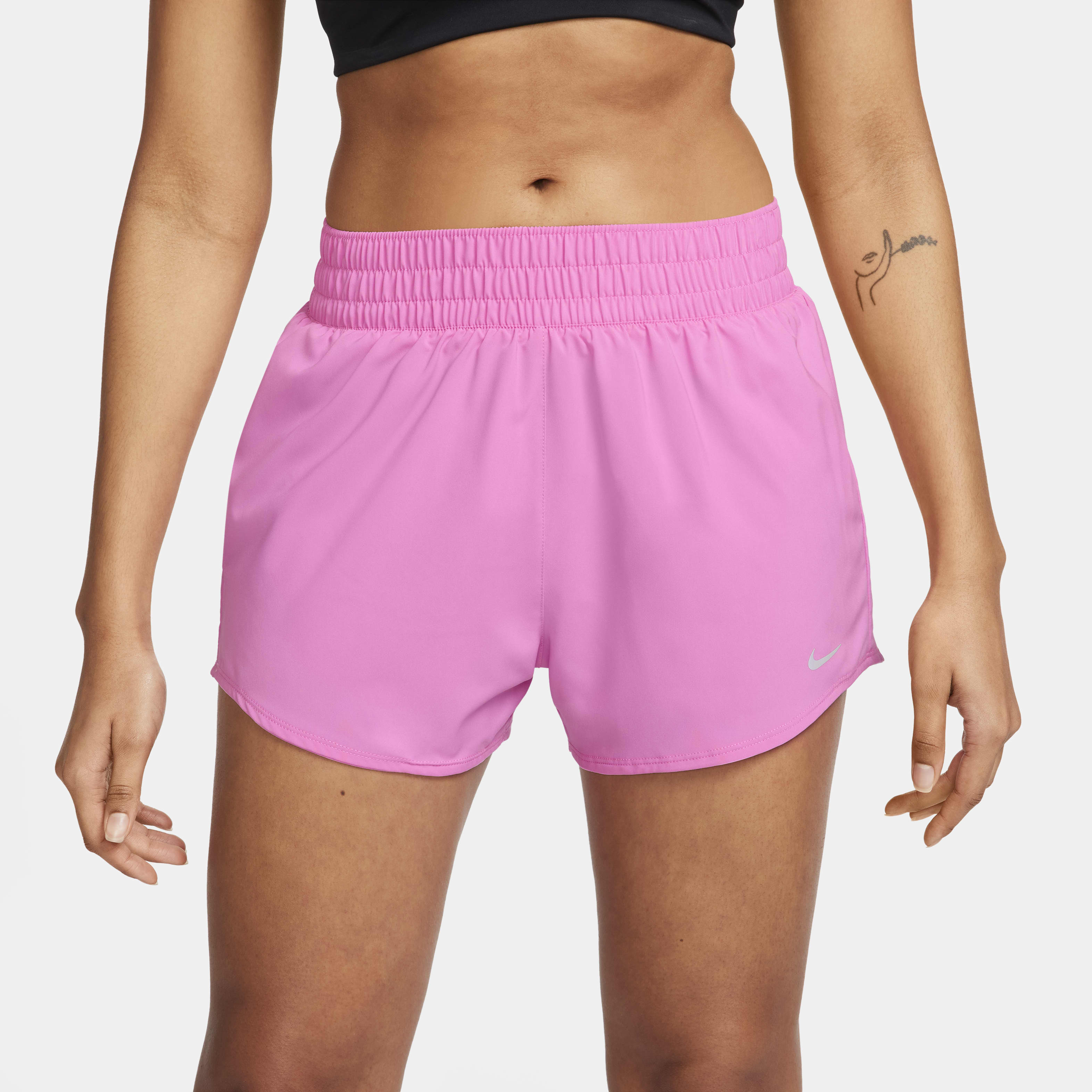 Nike One Women's Dri-FIT High-Waisted 3" Brief-Lined Shorts