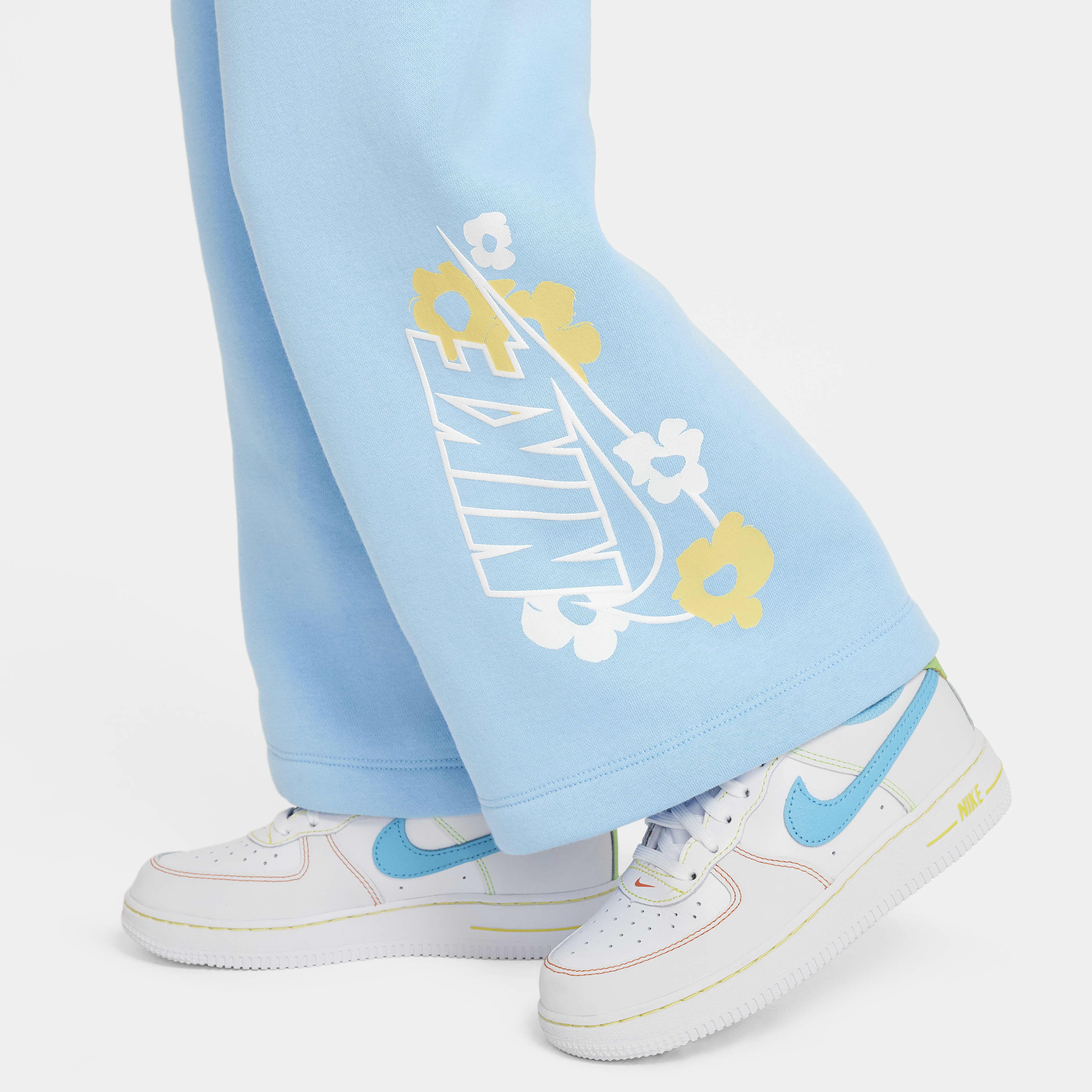 Nike Floral Fleece Toddler Wide Leg Pants