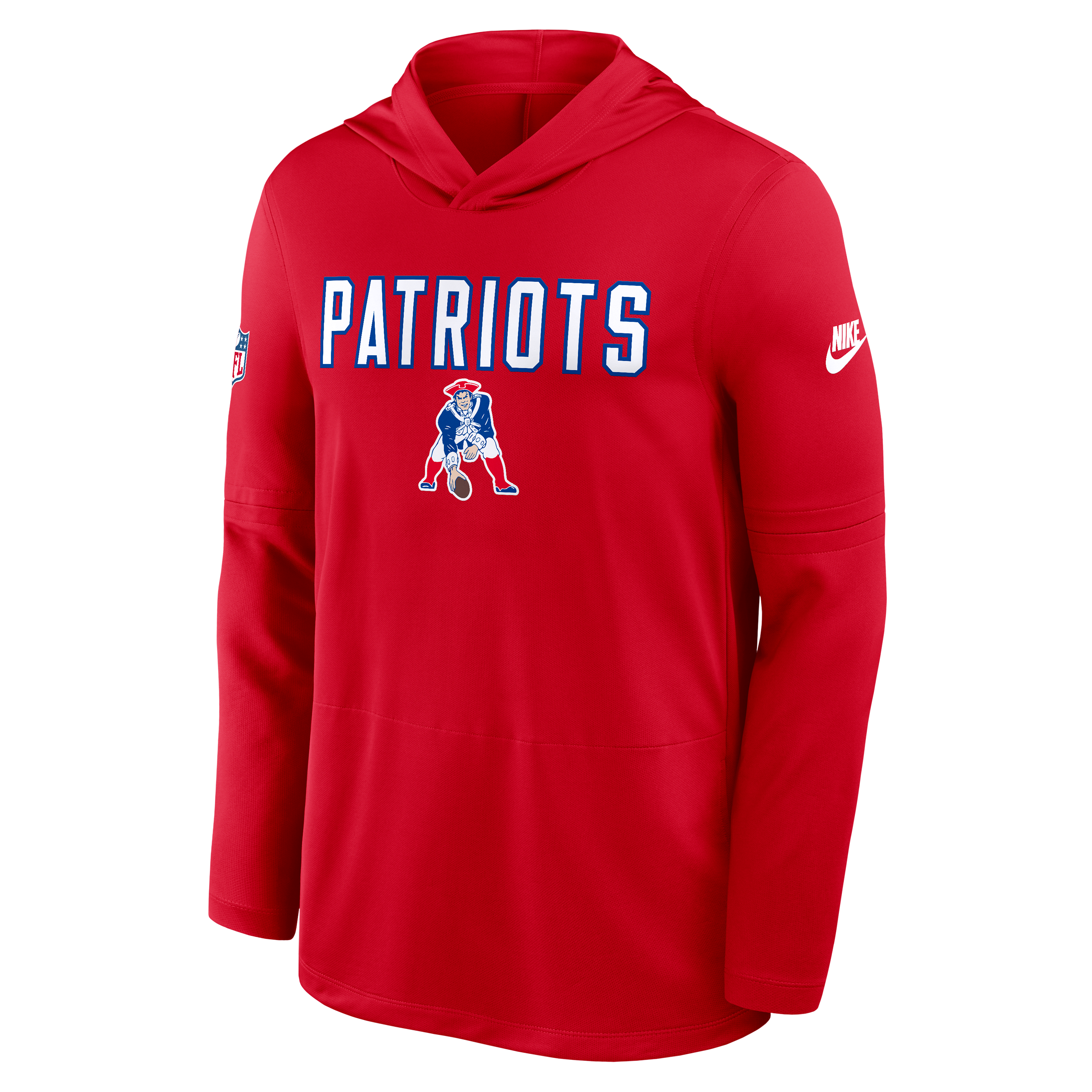 New England Patriots Pass Accuracy Men's Nike Dri-FIT NFL Long-Sleeve Hooded Top