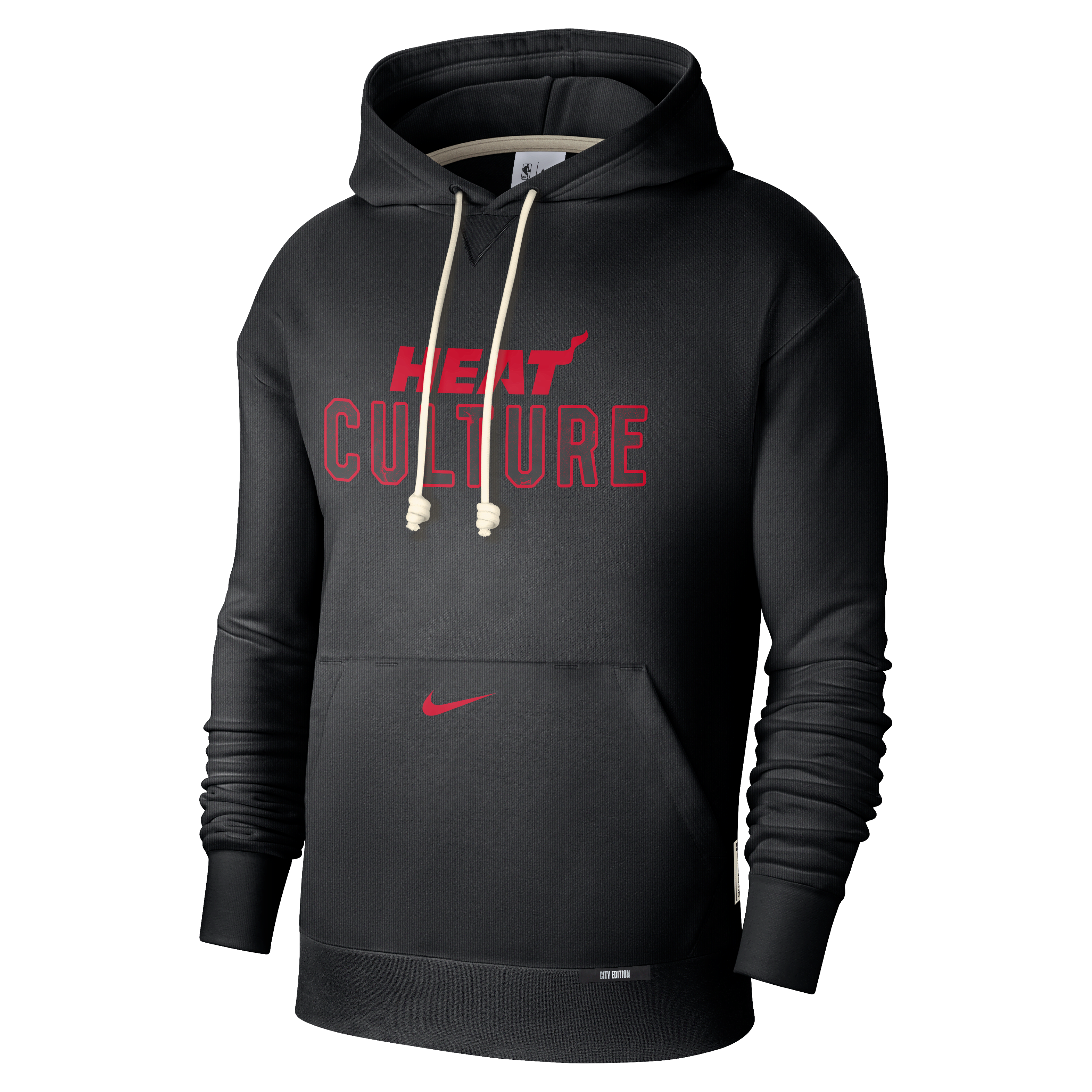 Miami Heat Standard Issue City Edition Men's Nike Dri-FIT NBA Courtside Hoodie