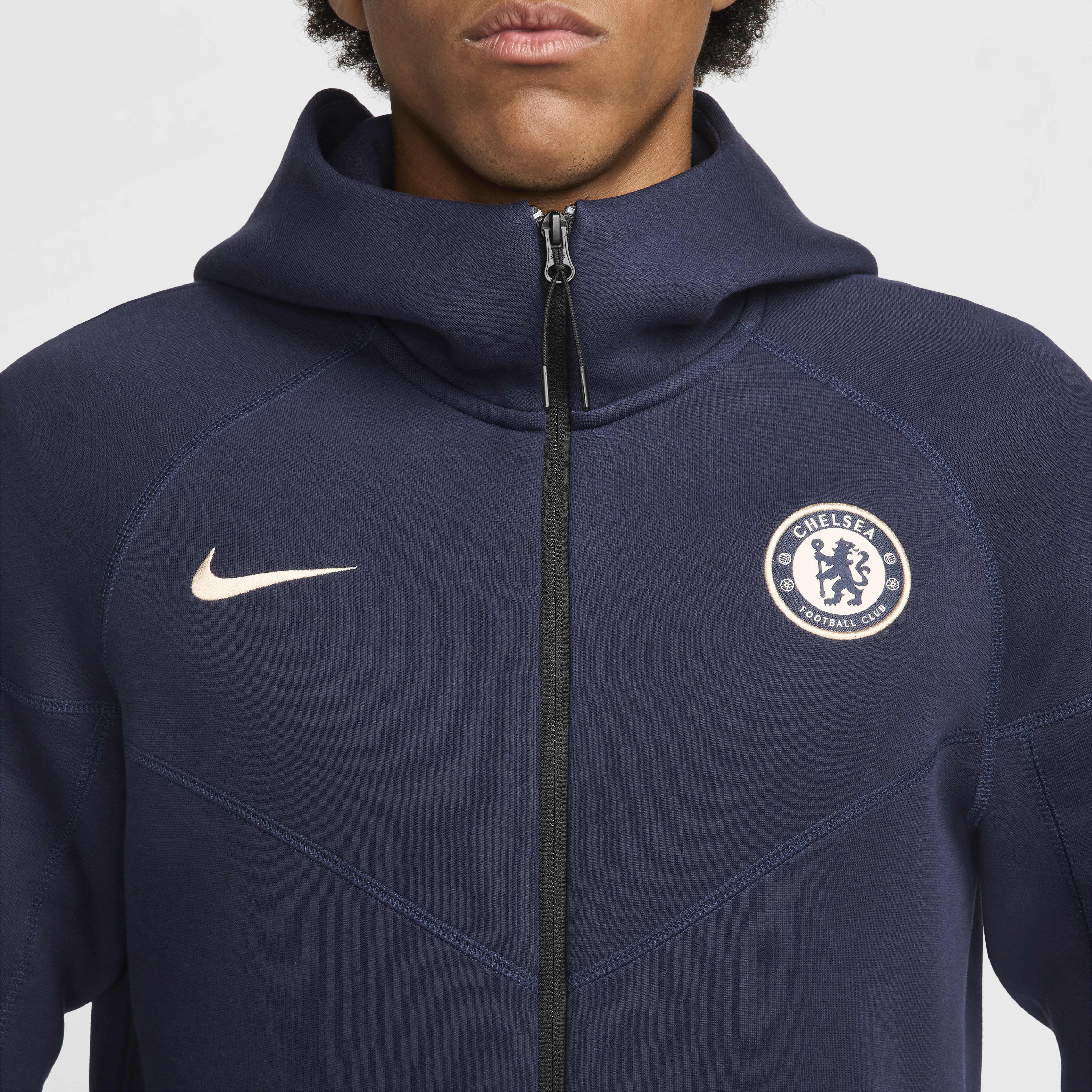 Chelsea FC Tech Fleece Windrunner Men's Nike Soccer Full-Zip Hoodie