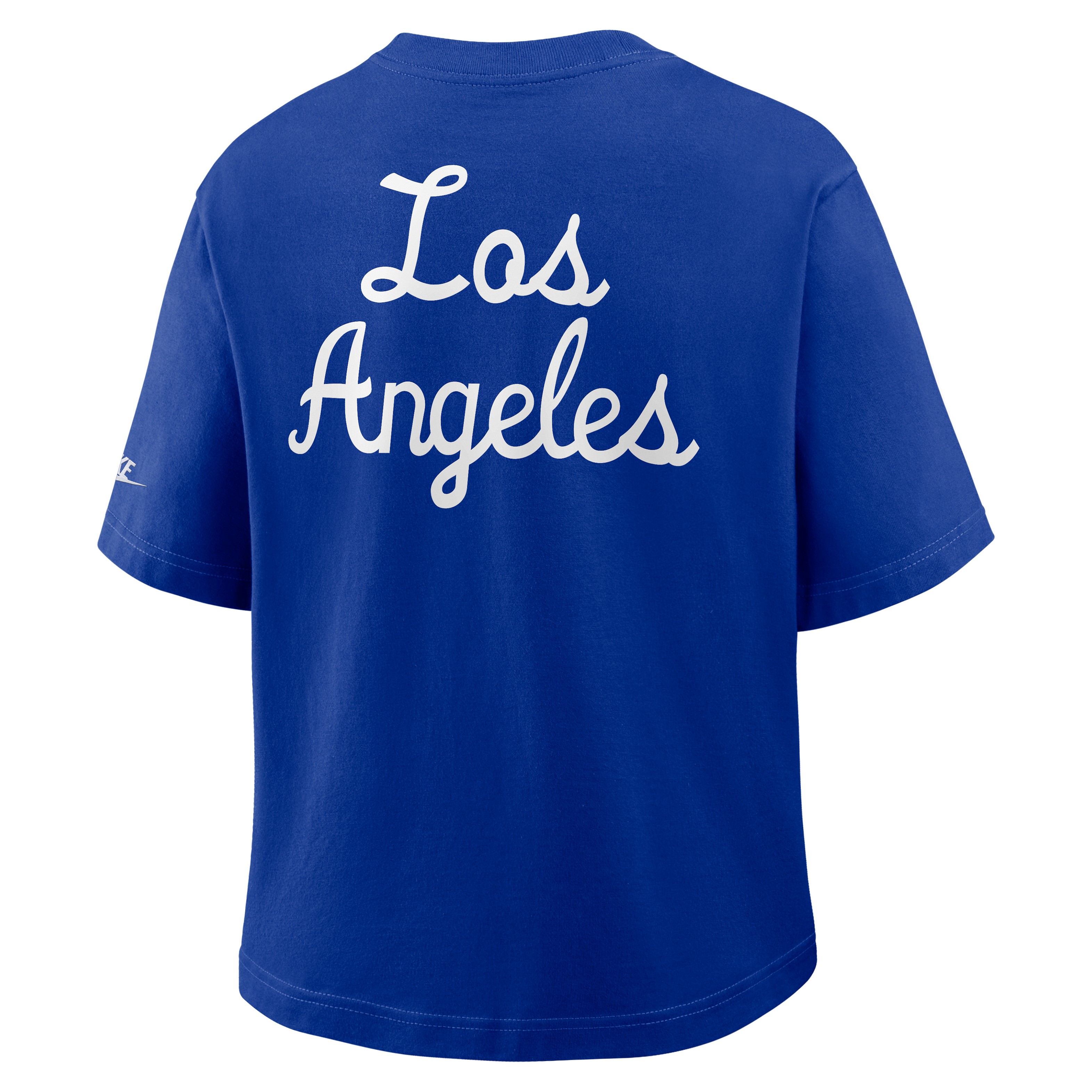 Los Angeles Rams Rewind Pocket Boxy Women's Nike NFL T-Shirt