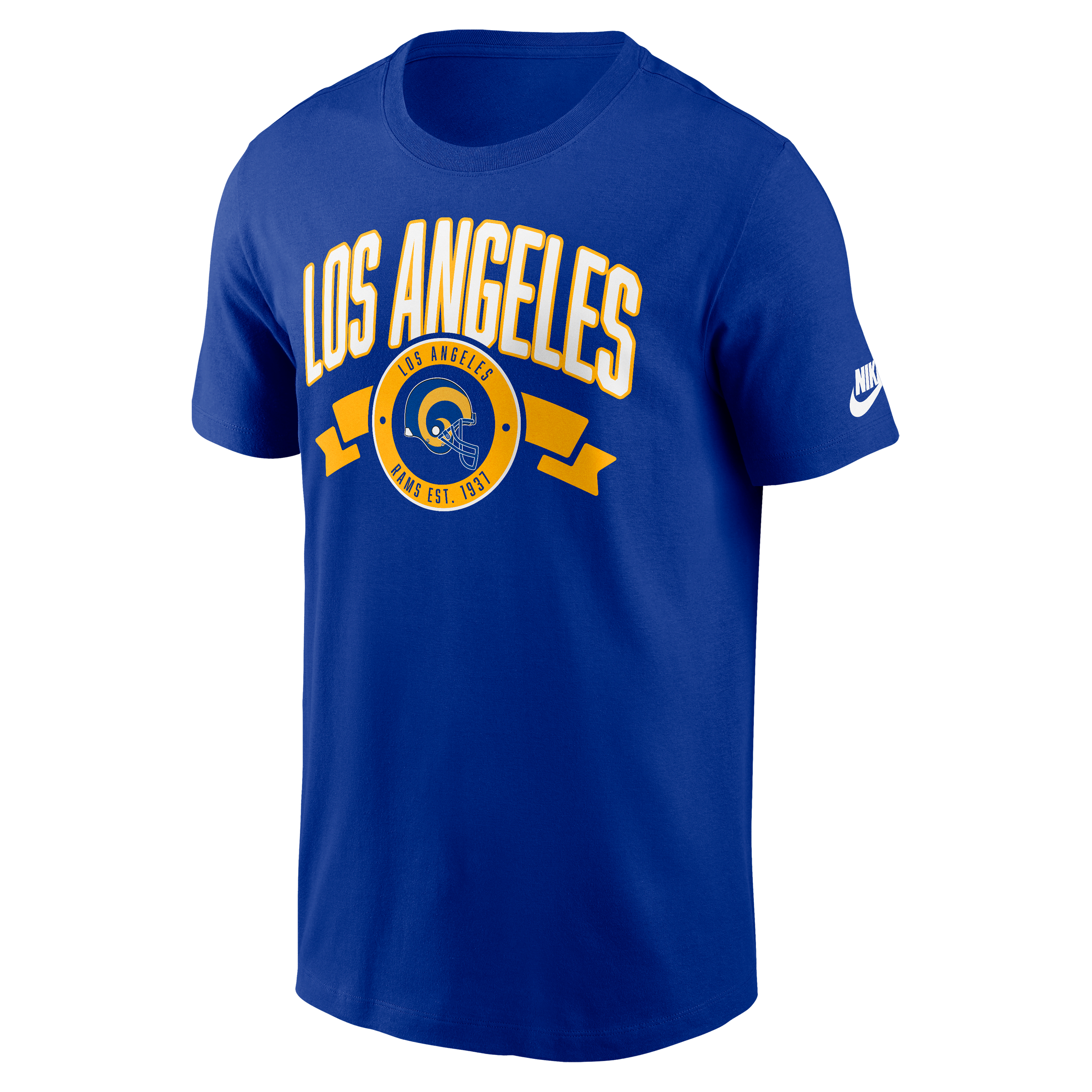 Los Angeles Rams Rewind Logo Essential Men's Nike NFL T-Shirt