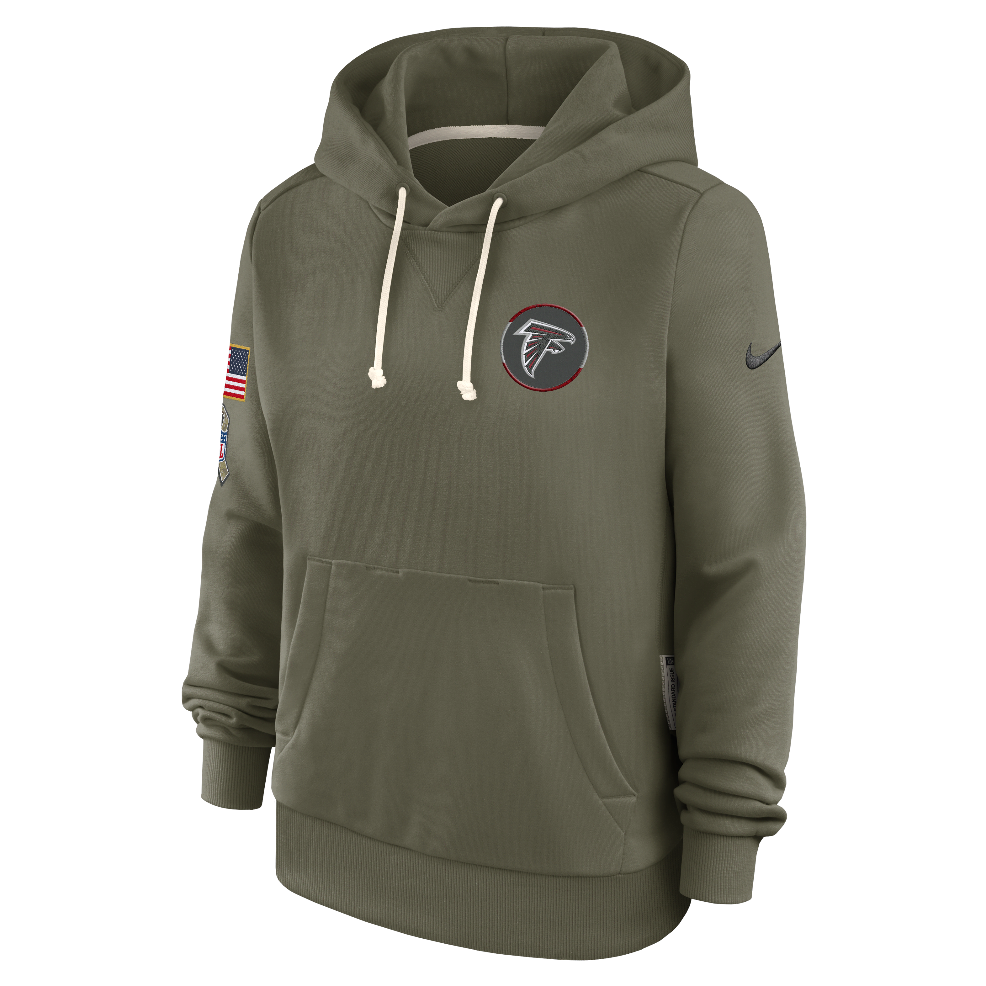 Atlanta Falcons Salute to Service Sideline Women's Nike Dri-FIT NFL Pullover Hoodie