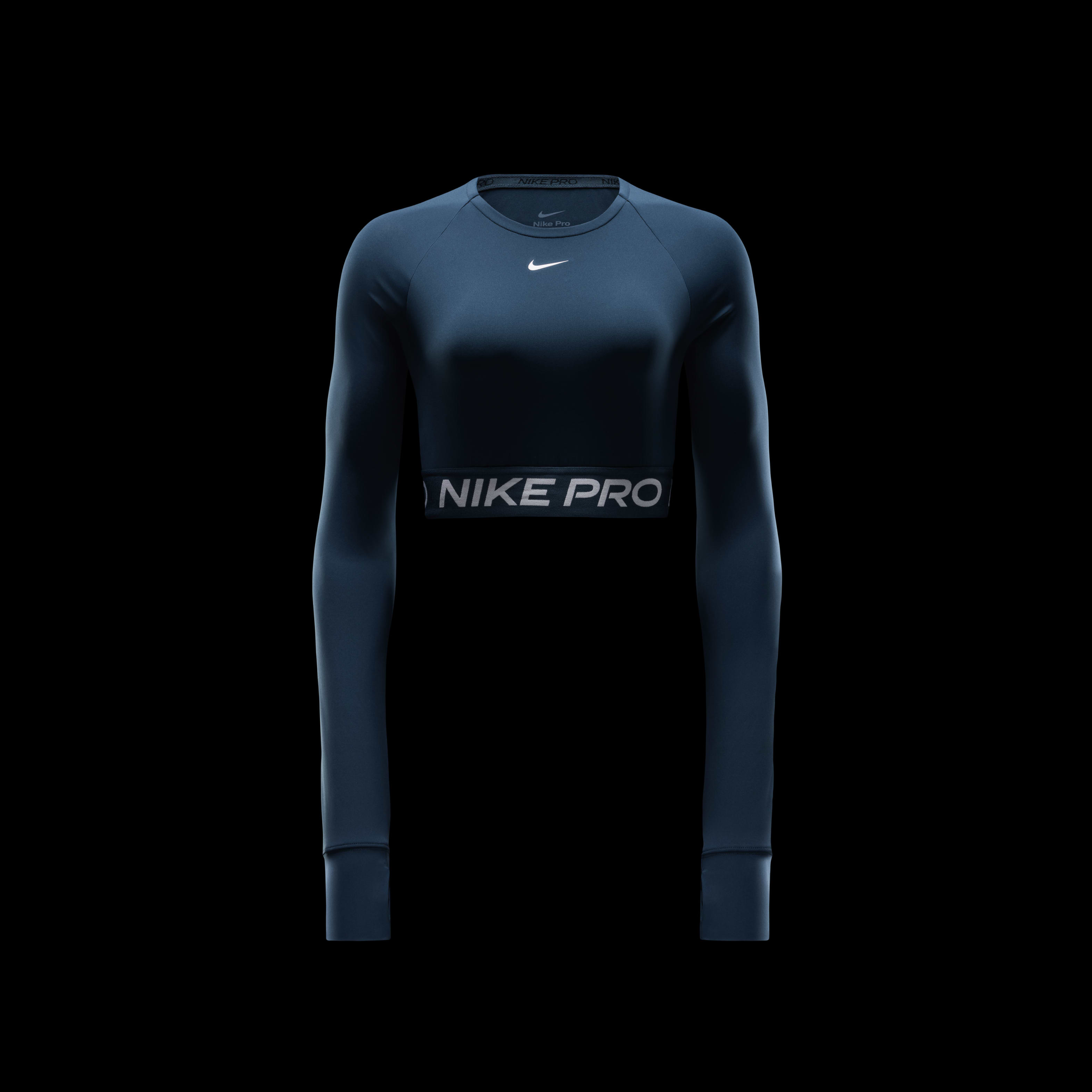 Nike Pro Women's Dri-FIT Cropped Long-Sleeve Top