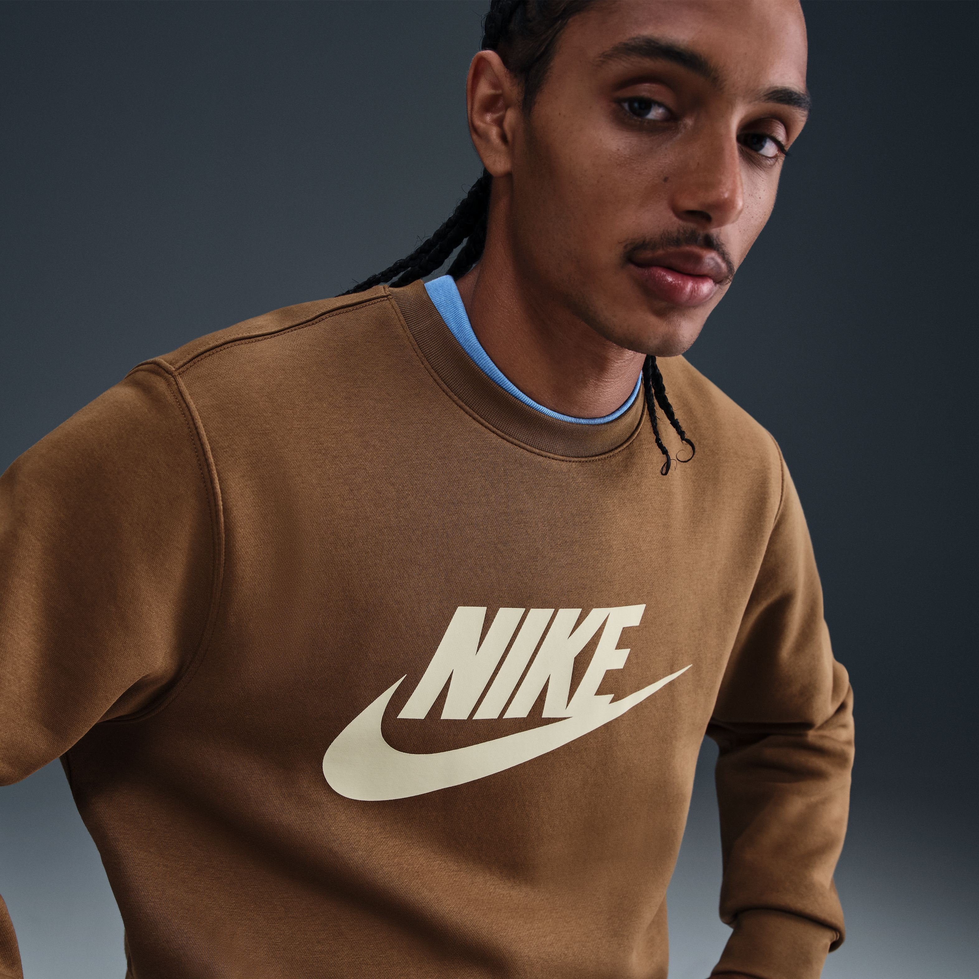 Nike Sportswear Club Men's Graphic Fleece Crew