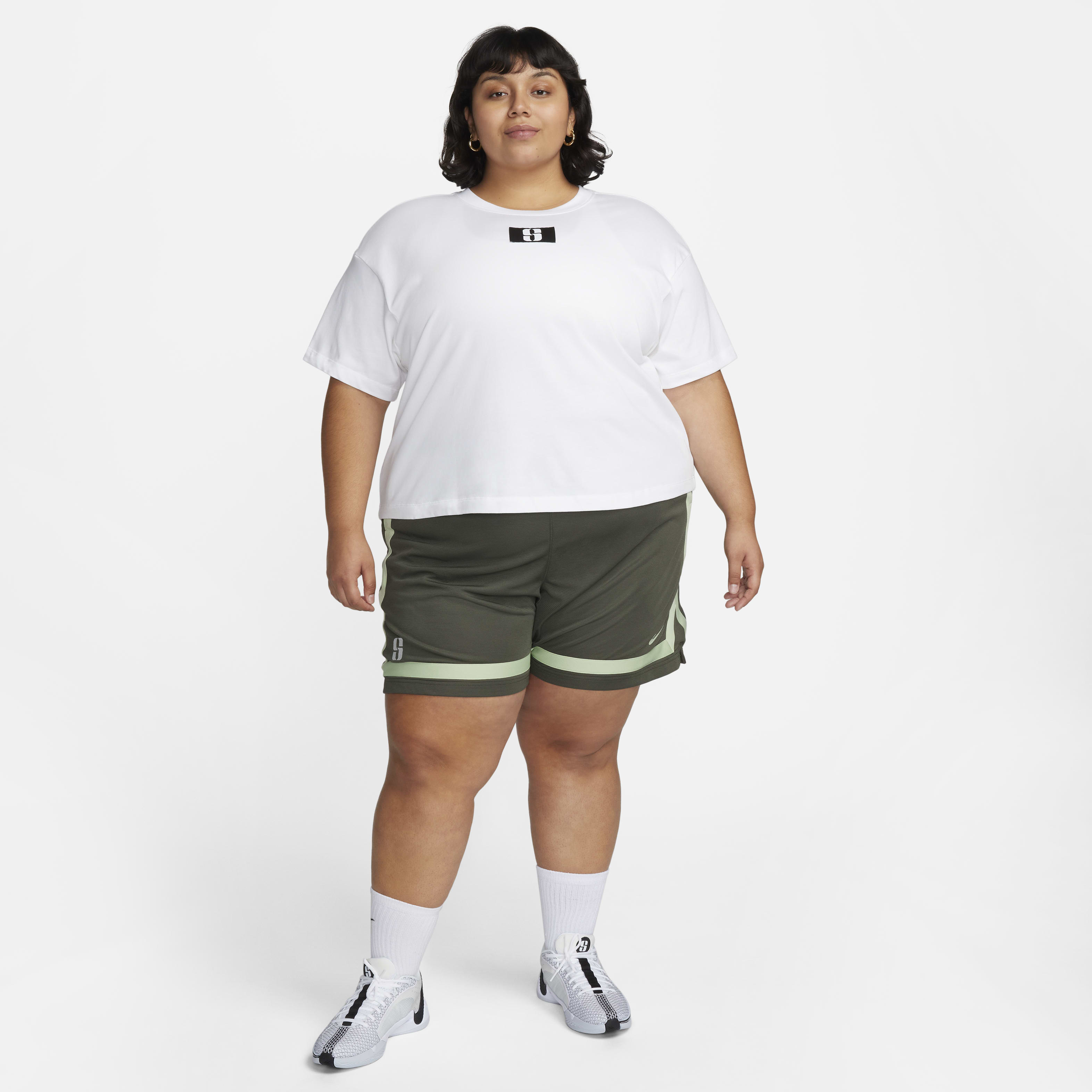 Sabrina Women's Boxy Basketball Tee (Plus Size)