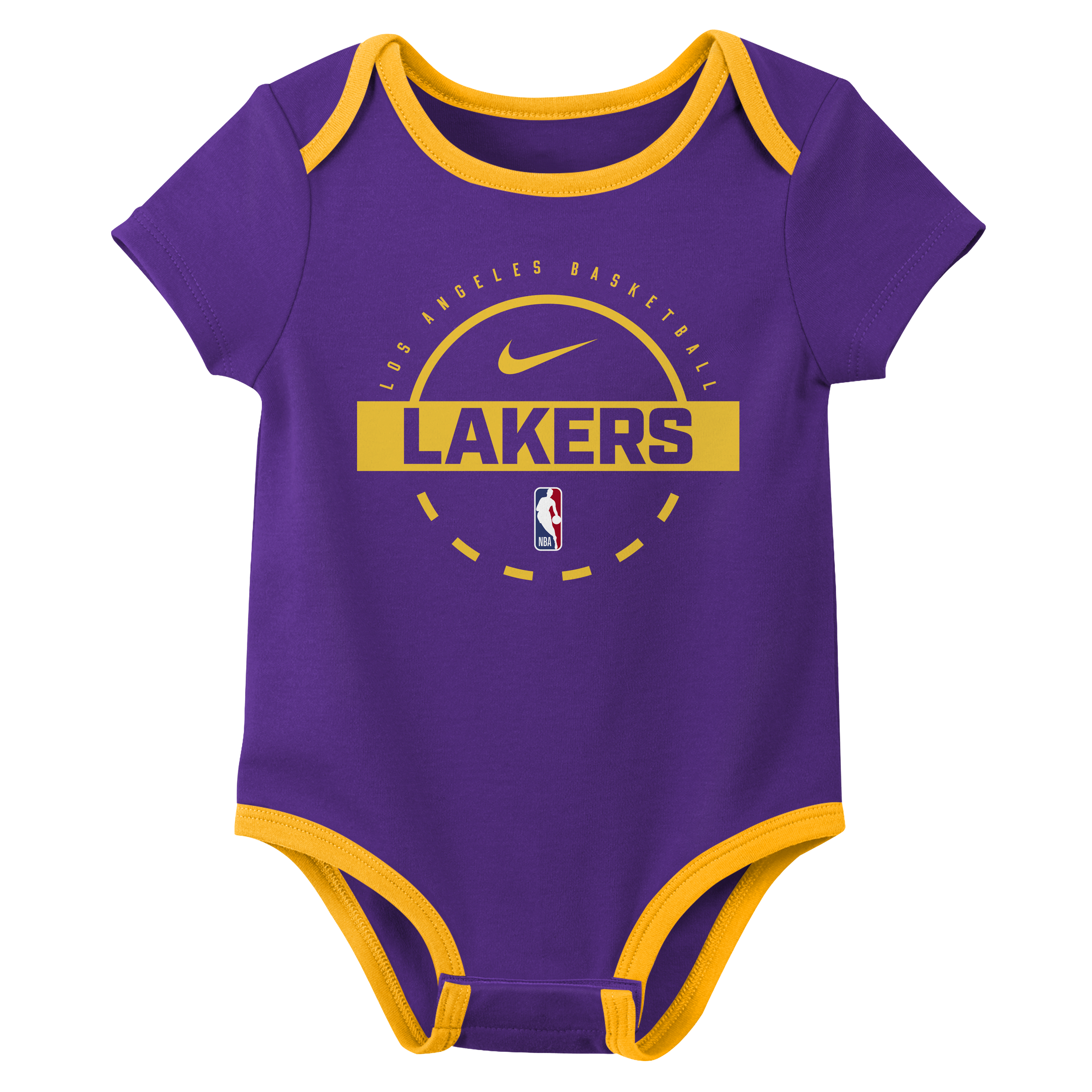 Nike "Los Angeles Lakers" Baby (0-3M) NBA Bodysuit (2-Pack)