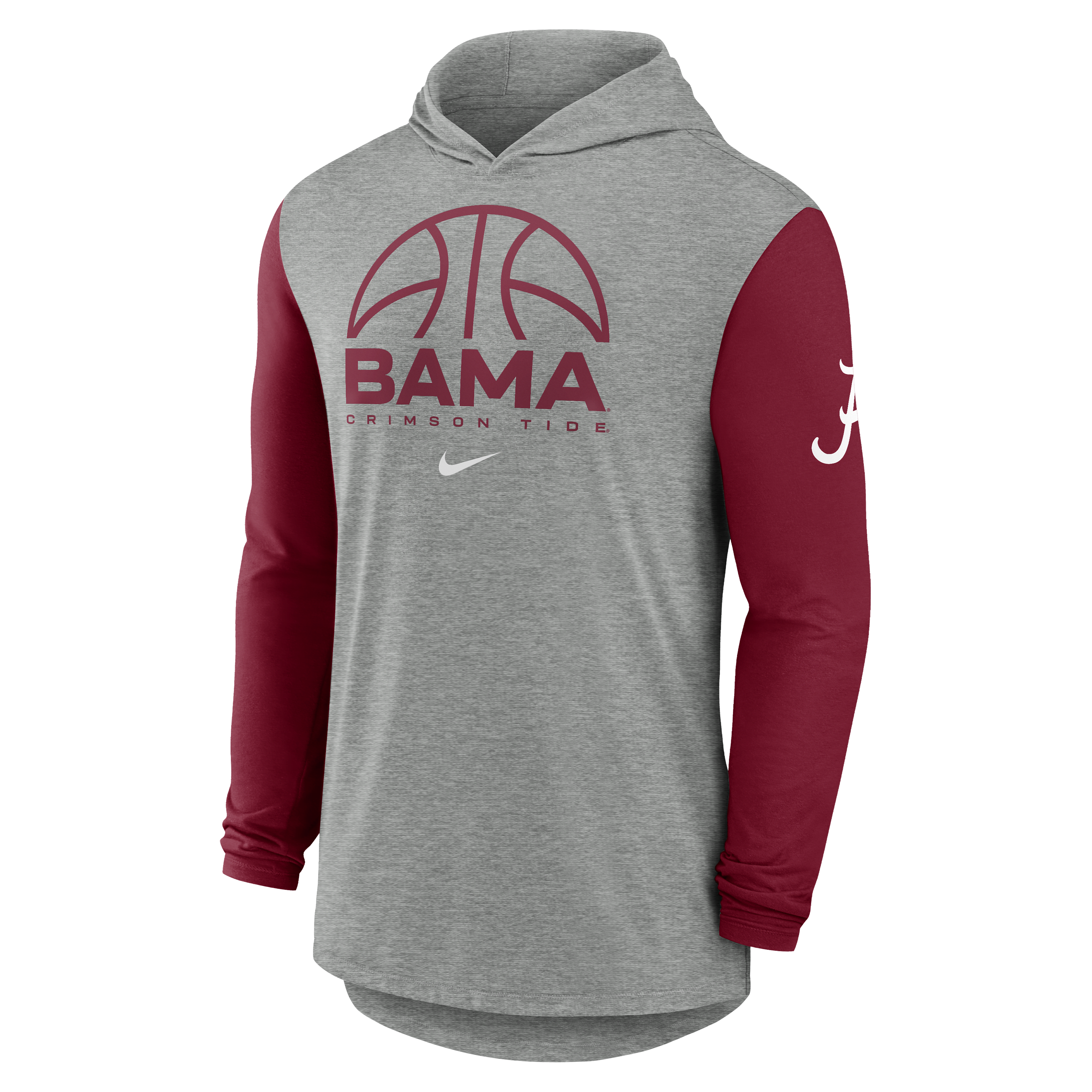 Alabama Basketball Men's Nike Dri-FIT College Long-Sleeve Hooded T-Shirt