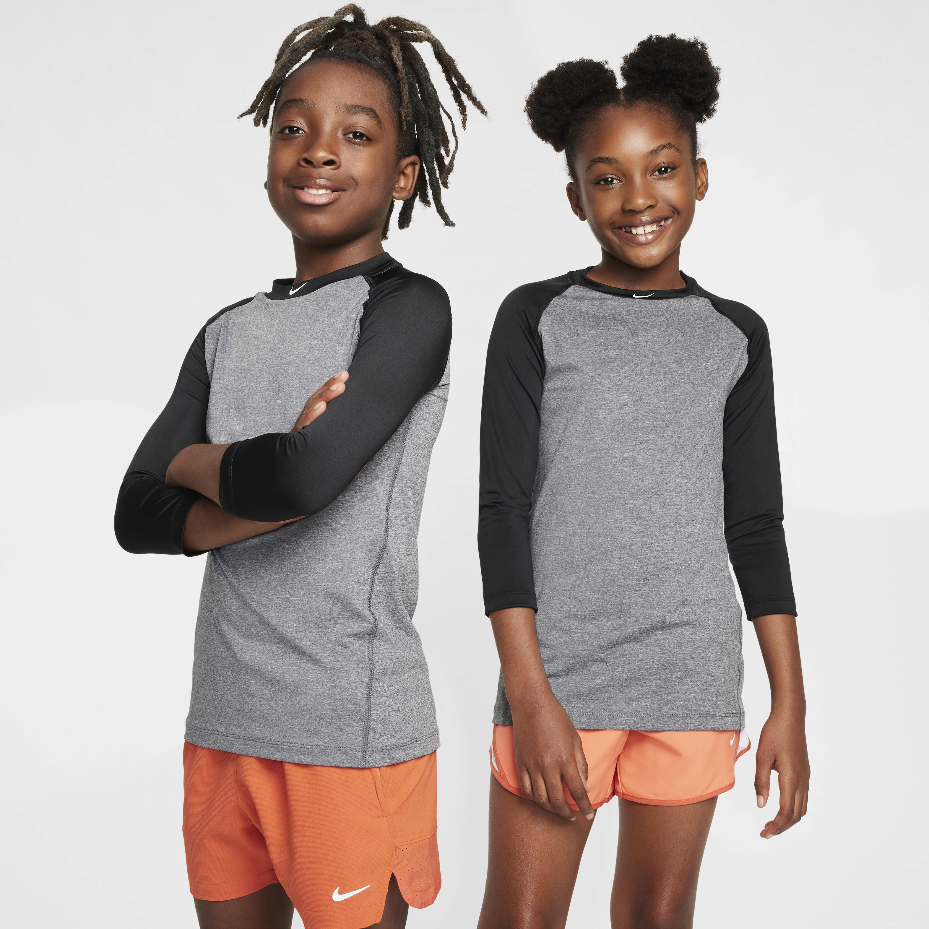 Nike Pro Big Kids' Dri-FIT 3/4-Sleeve Top