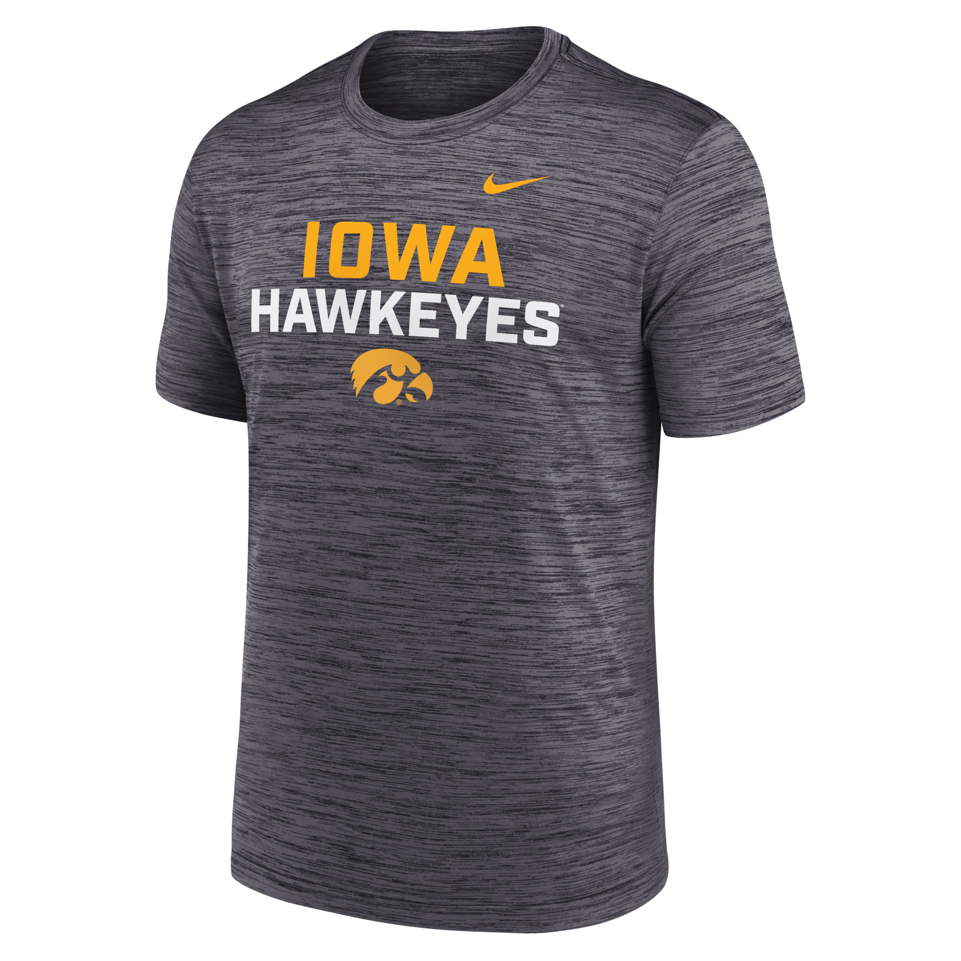 Iowa Hawkeyes Campus Center Block Velocity Men's Nike Dri-FIT College T-Shirt