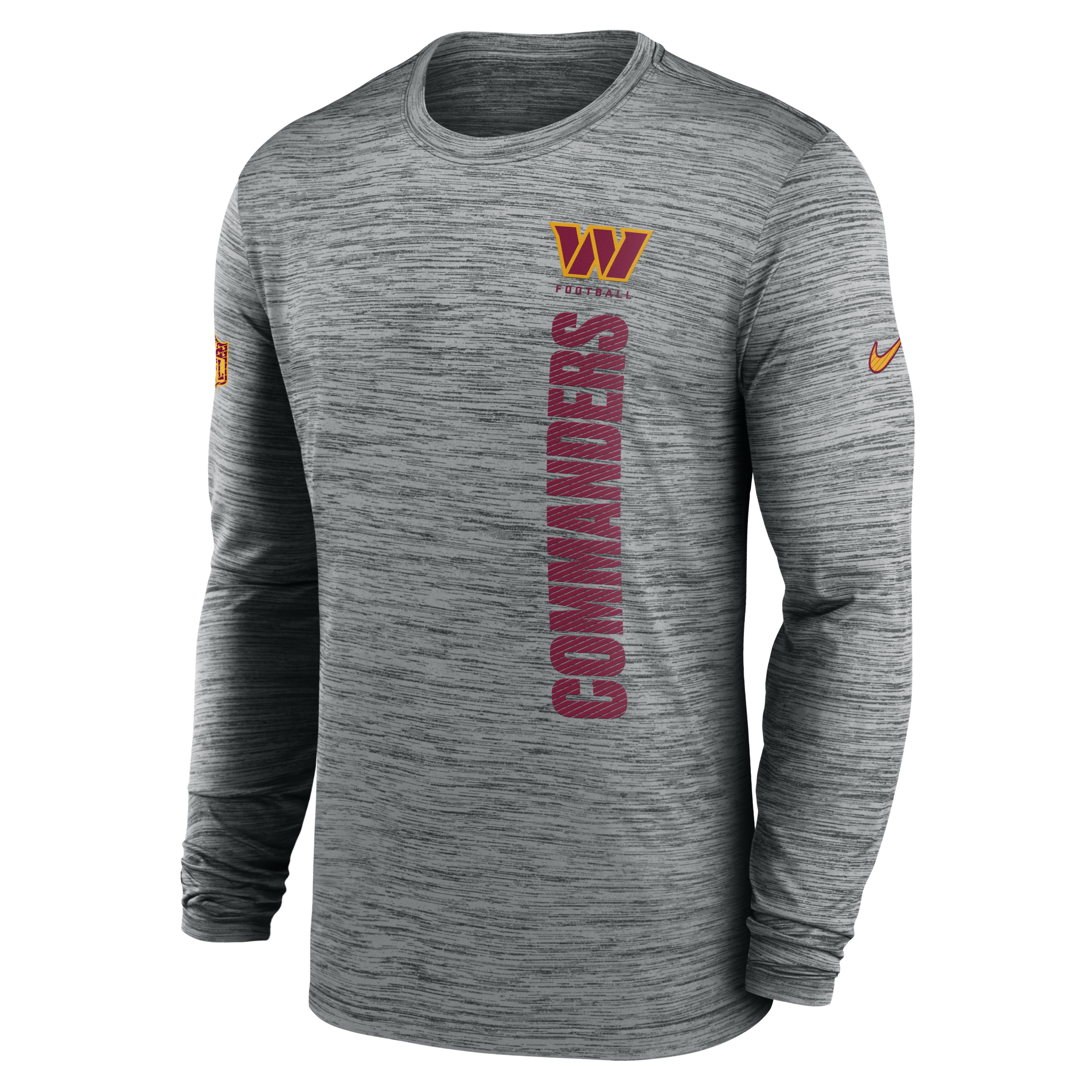 Washington Commanders Sideline Velocity Men's Nike Dri-FIT NFL Long-Sleeve T-Shirt