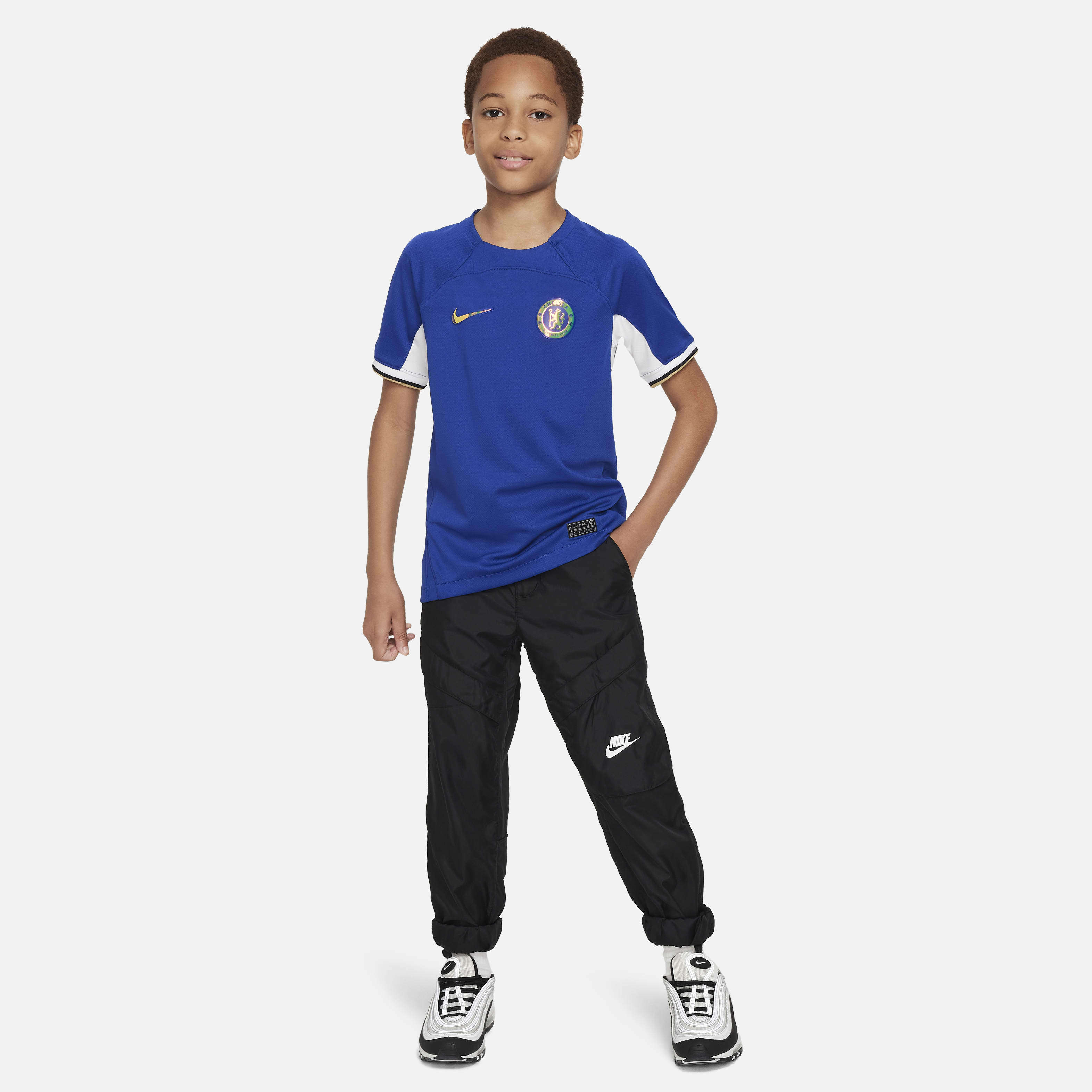 Chelsea FC 2023/24 Stadium Home Big Kids' Nike Dri-FIT Soccer Jersey