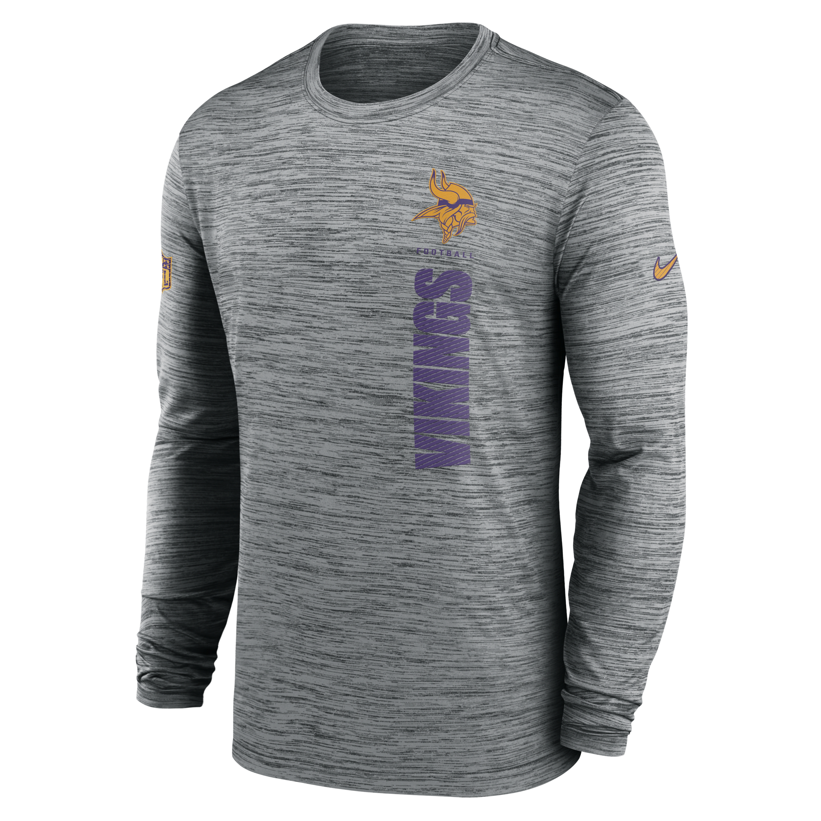 Minnesota Vikings Sideline Velocity Men's Nike Dri-FIT NFL Long-Sleeve T-Shirt