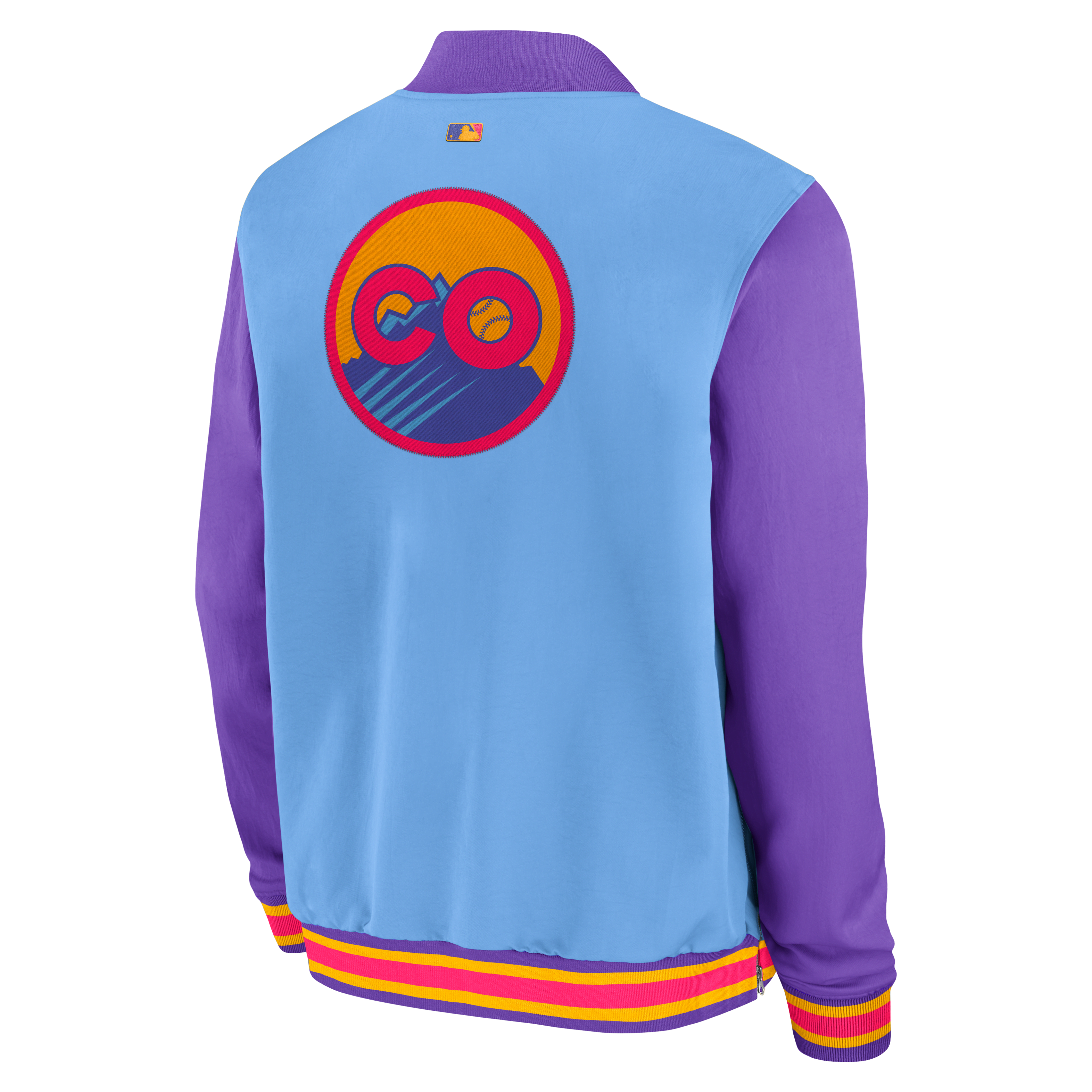 Colorado Rockies Authentic Collection City Connect Men's Nike MLB Full-Zip Bomber Jacket