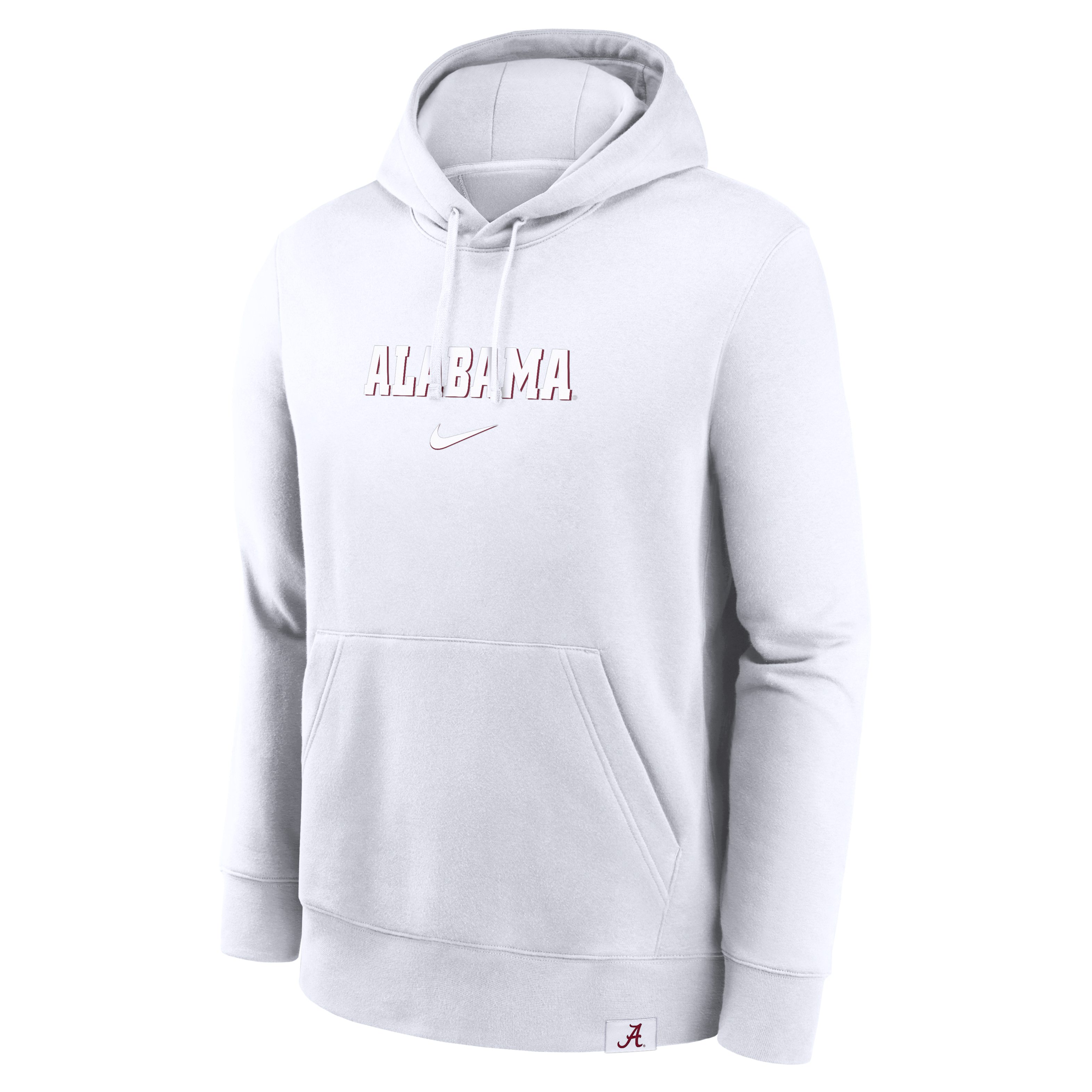 Alabama Crimson Tide Statement Wordmark Lockup Heavyweight Men's Nike College Pullover Hoodie