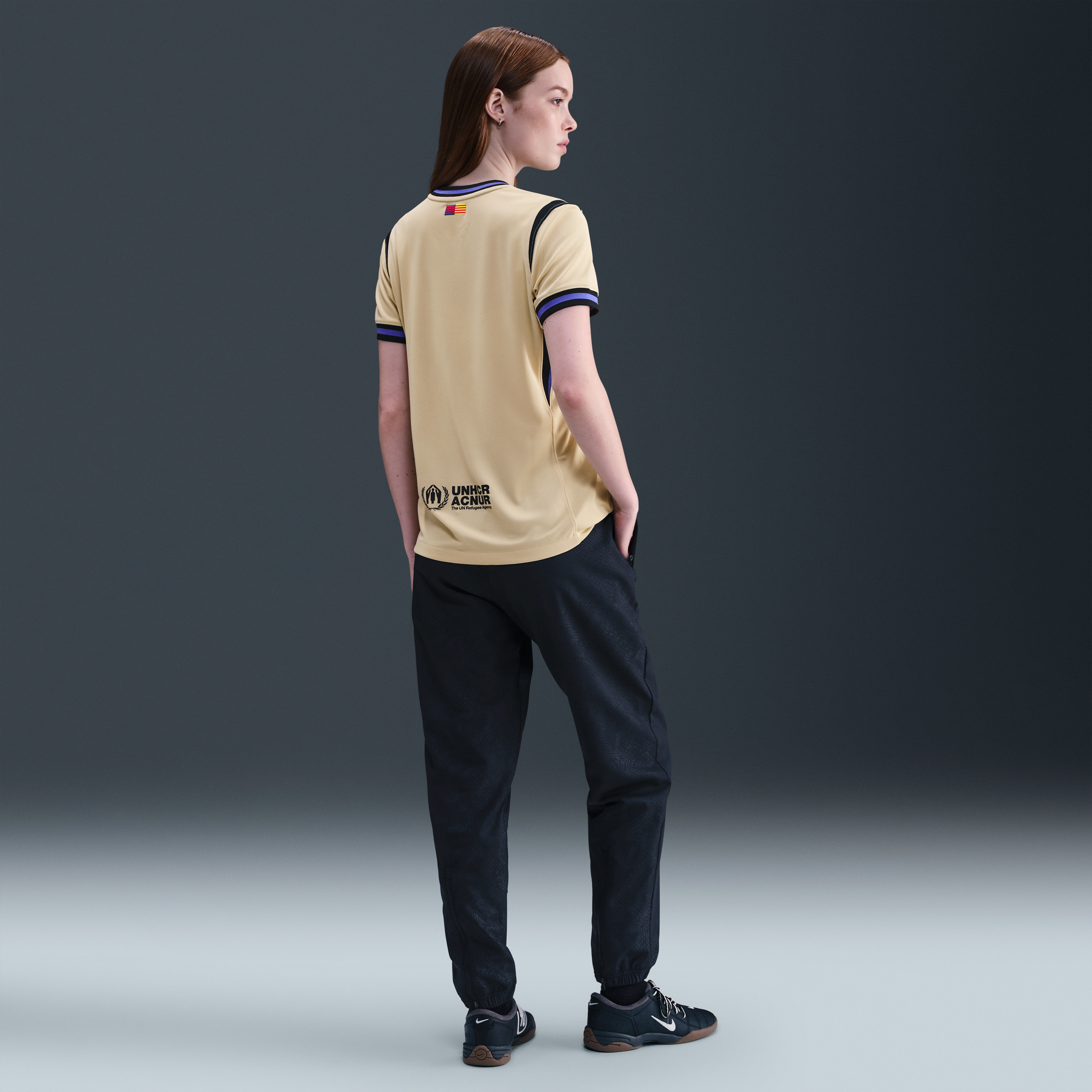 FC Barcelona 2025/26 Stadium Away Women's Kobe Dri-FIT Soccer Replica Jersey