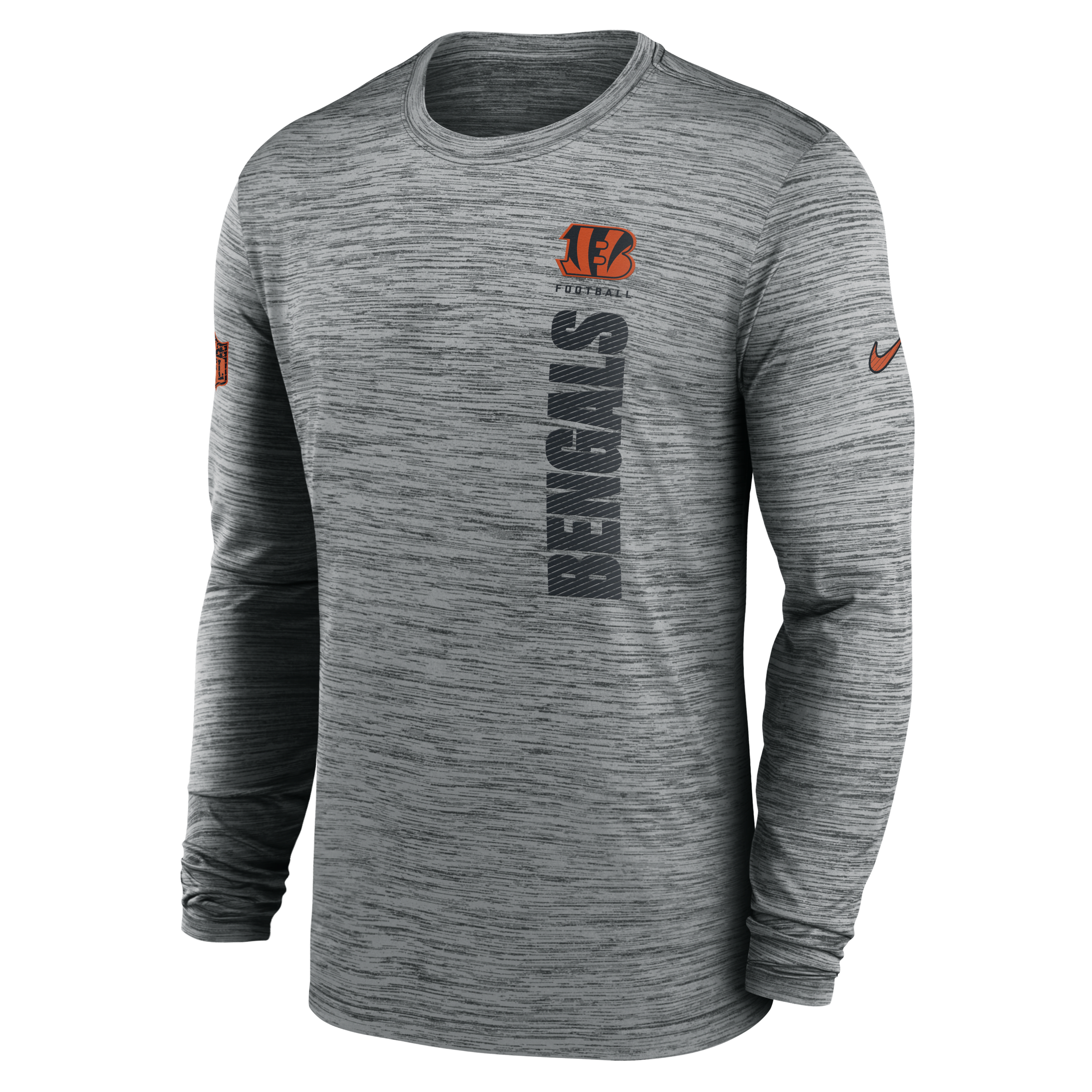 Cincinnati Bengals Sideline Velocity Men's Nike Dri-FIT NFL Long-Sleeve T-Shirt