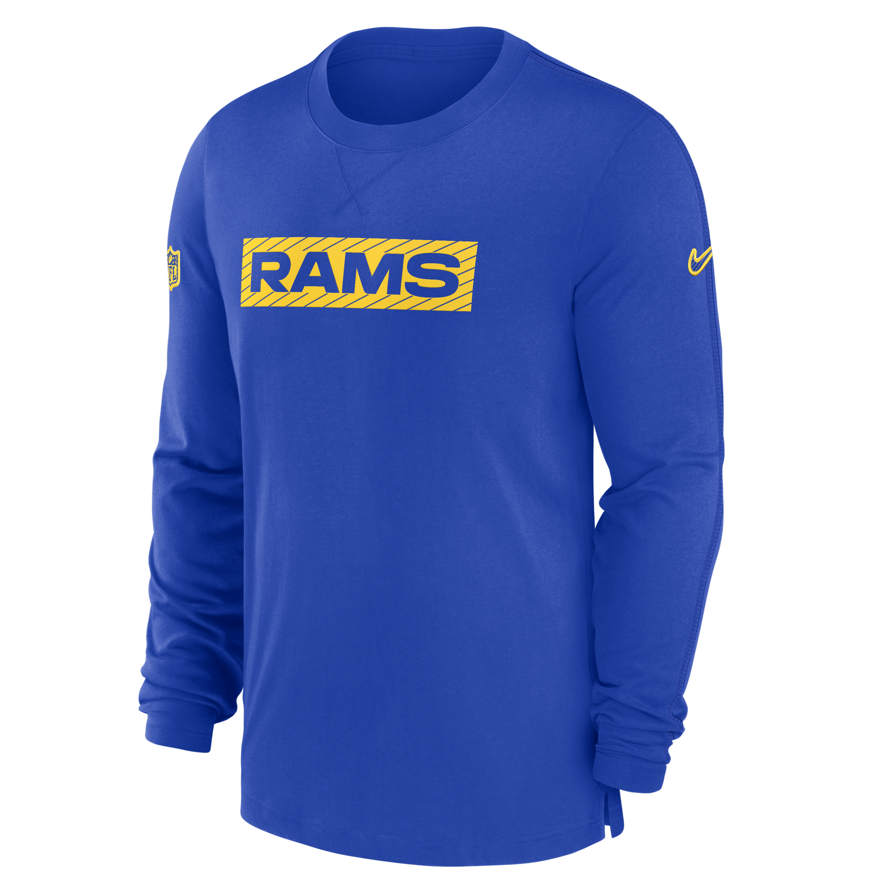 Los Angeles Rams Sideline Player Team Issue Men’s Nike Dri-FIT Long-Sleeve Top