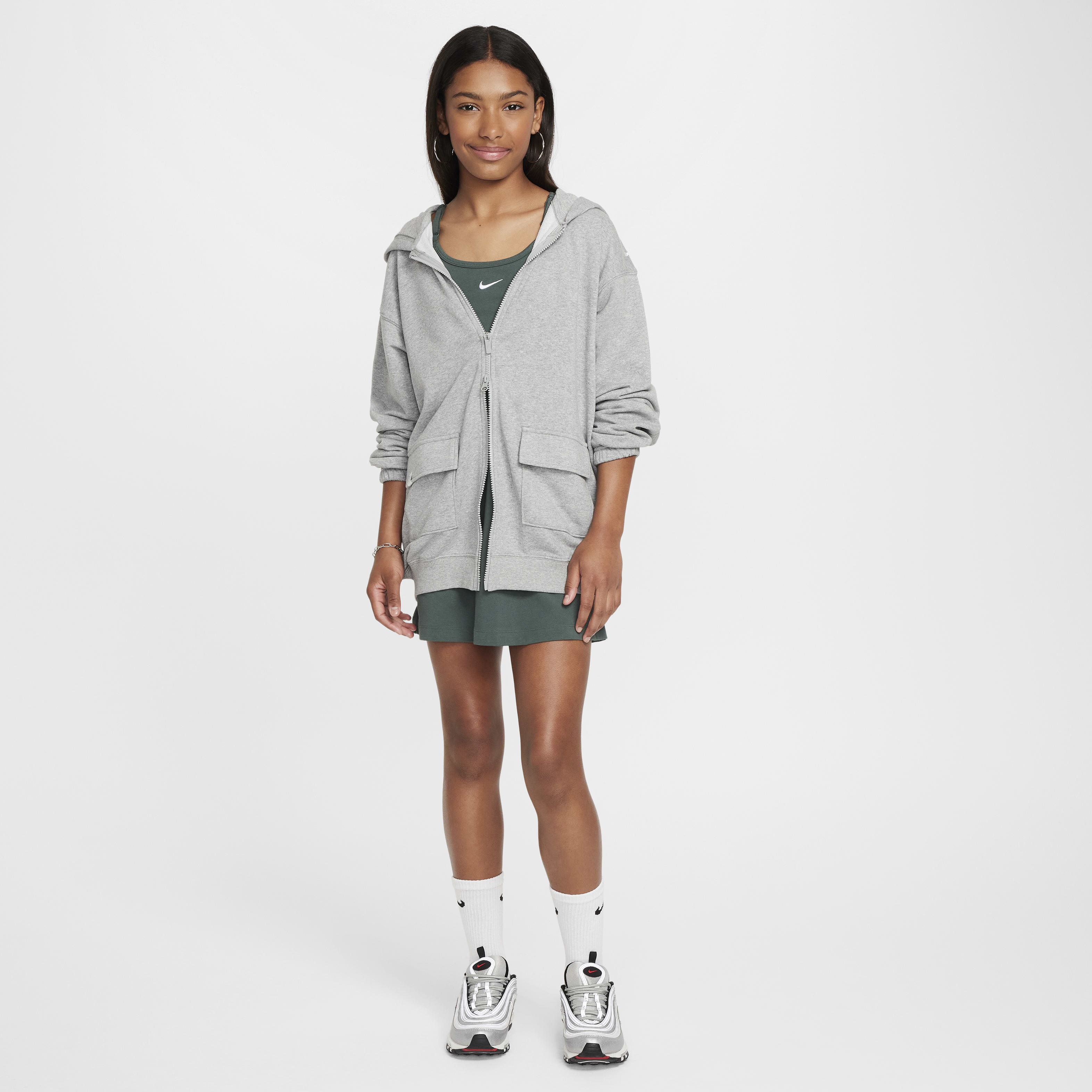 Nike Sportswear Girls' Dri-FIT Oversized Fleece Hoodie