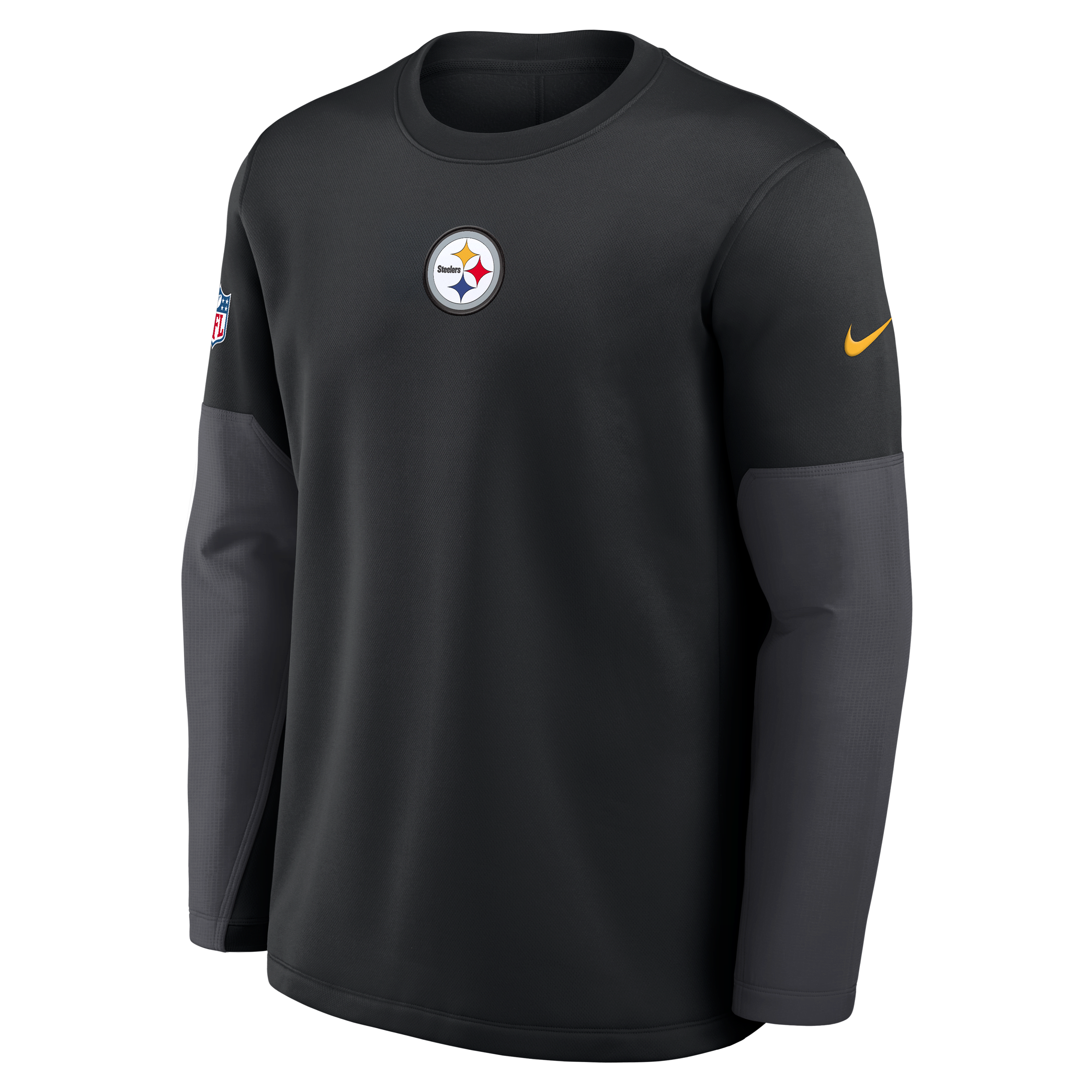 Pittsburgh Steelers Scripted To Win Sideline Coach Men's Nike Therma-FIT NFL Long-Sleeve T-Shirt