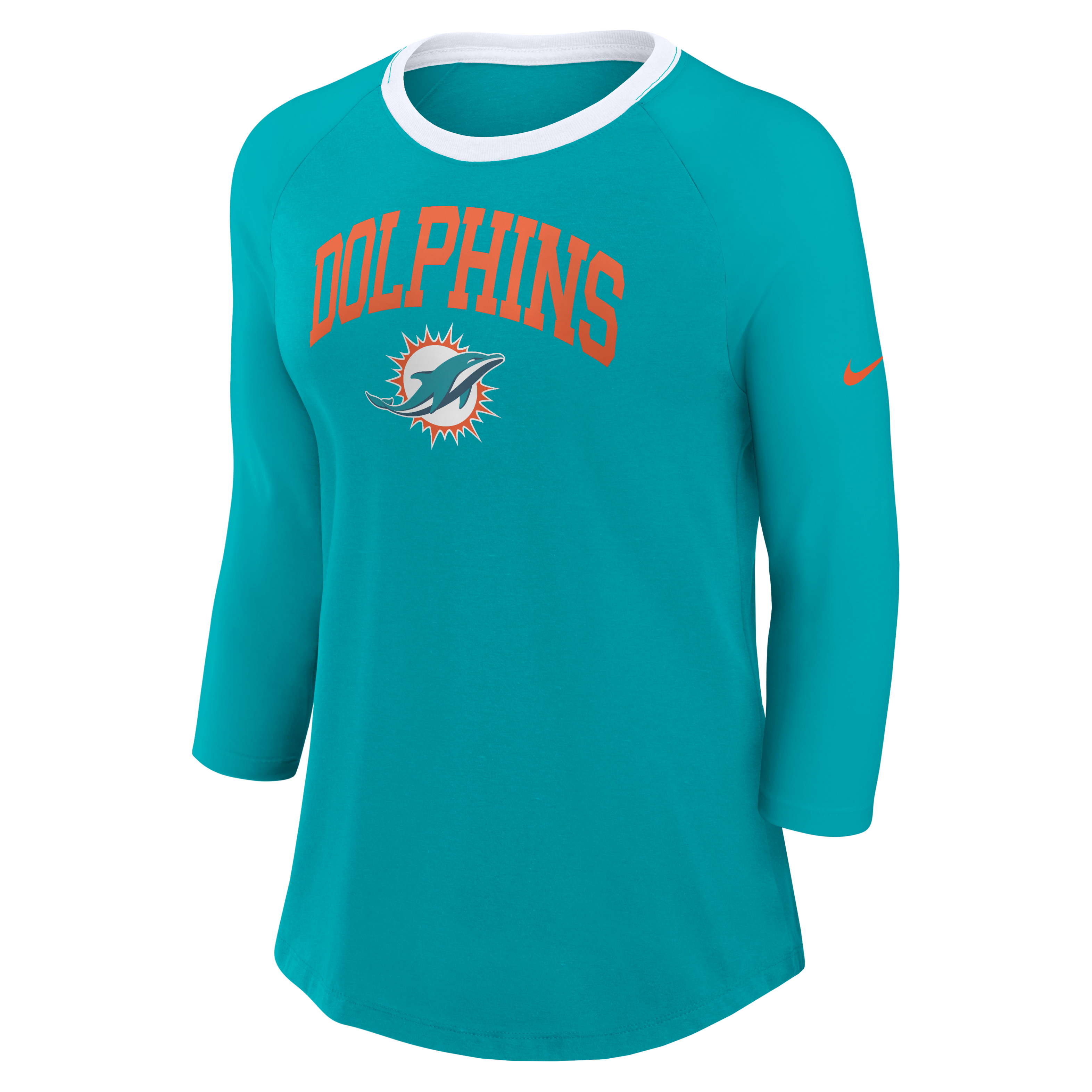 Miami Dolphins Women's Nike NFL 3/4-Sleeve T-Shirt