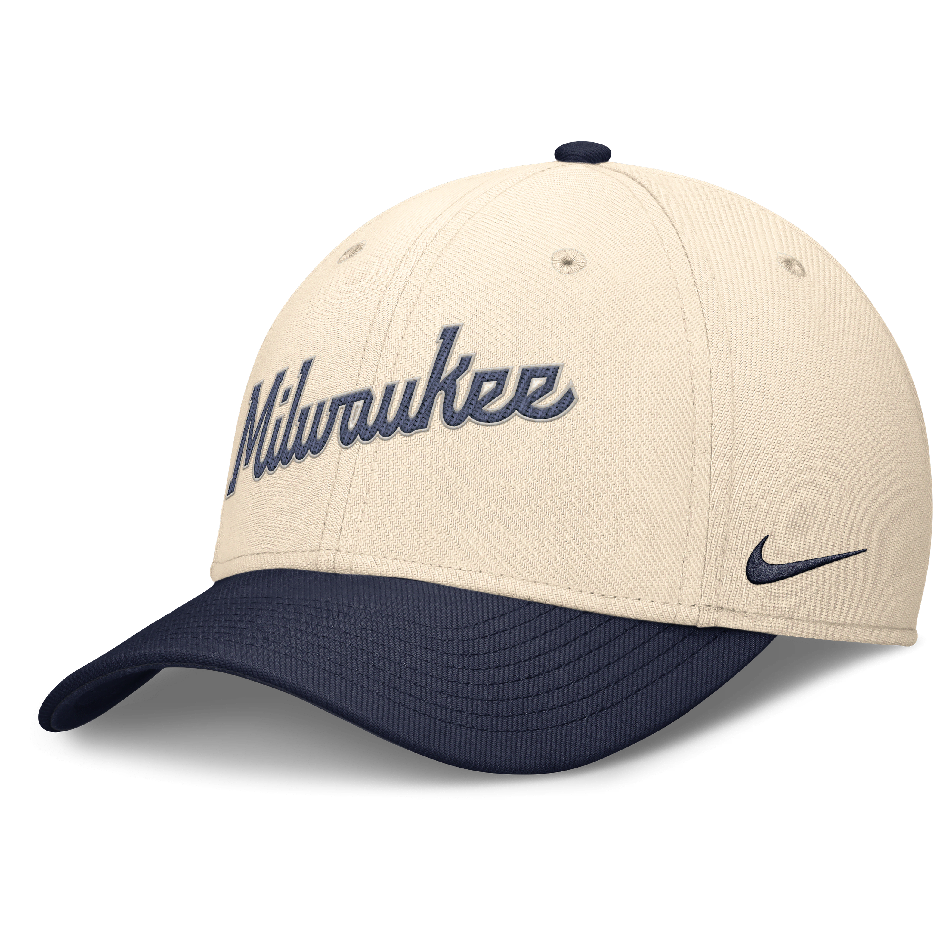 Milwaukee Brewers Statement Rise Swoosh Men's Nike Dri-FIT MLB Hat