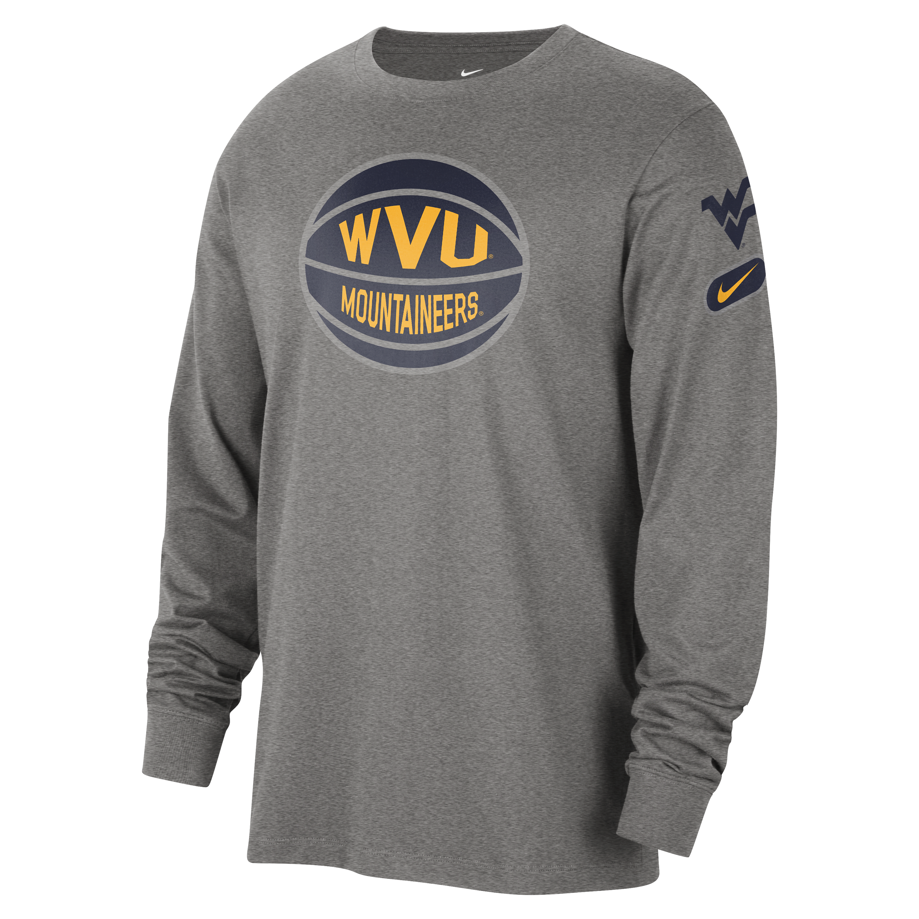 West Virginia Fast Break Men's Nike College Long-Sleeve T-Shirt