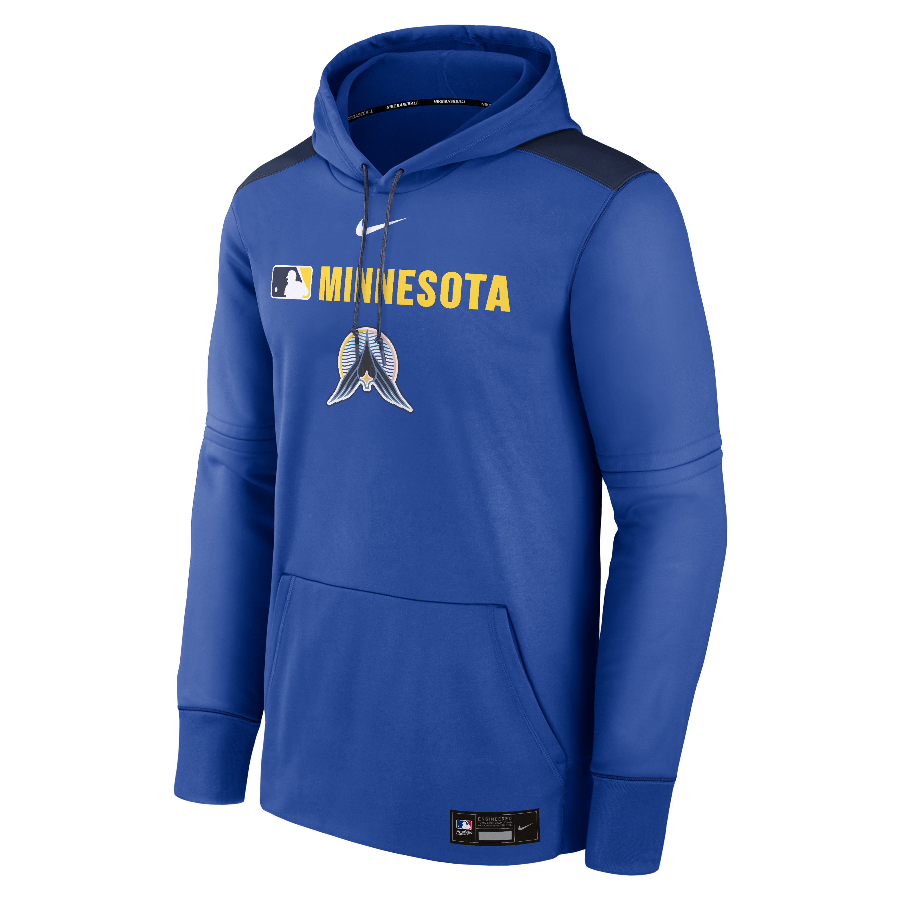 Minnesota Twins Authentic Collection City Connect Men's Nike Therma MLB Pullover Hoodie