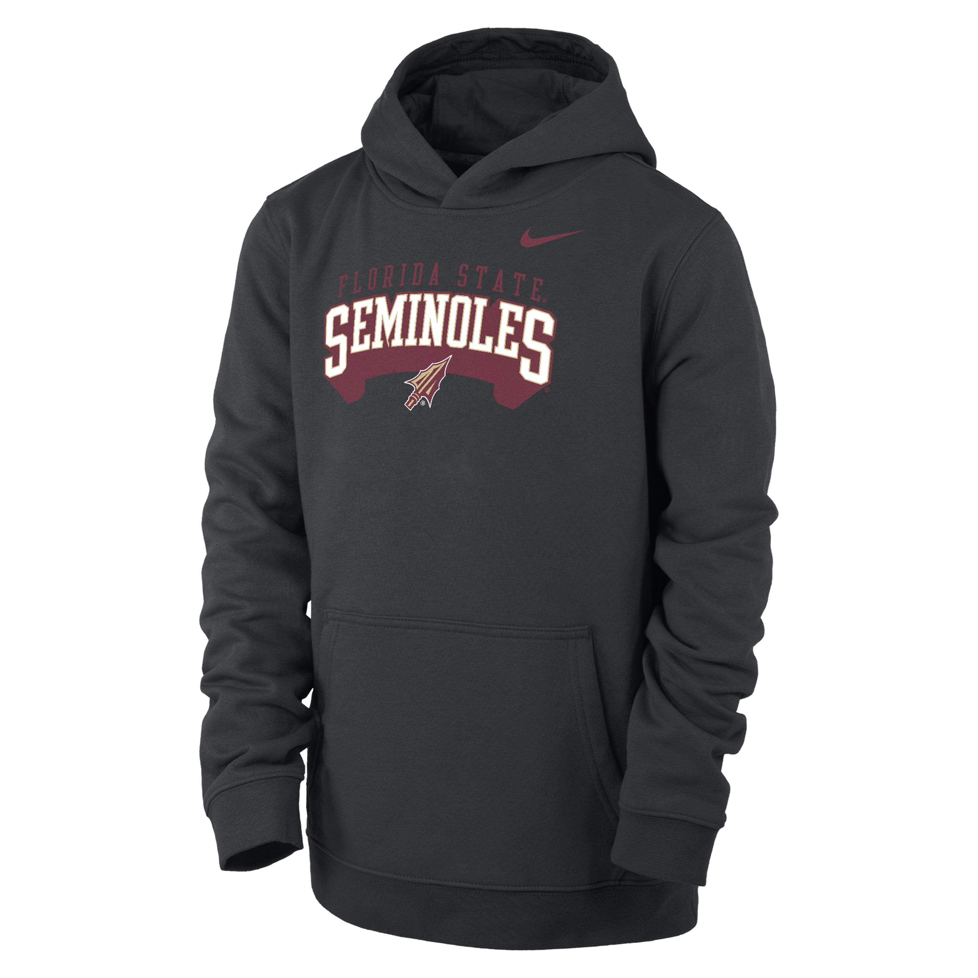 Georgia Club Fleece Big Kids' (Boys') Nike College Pullover Hoodie