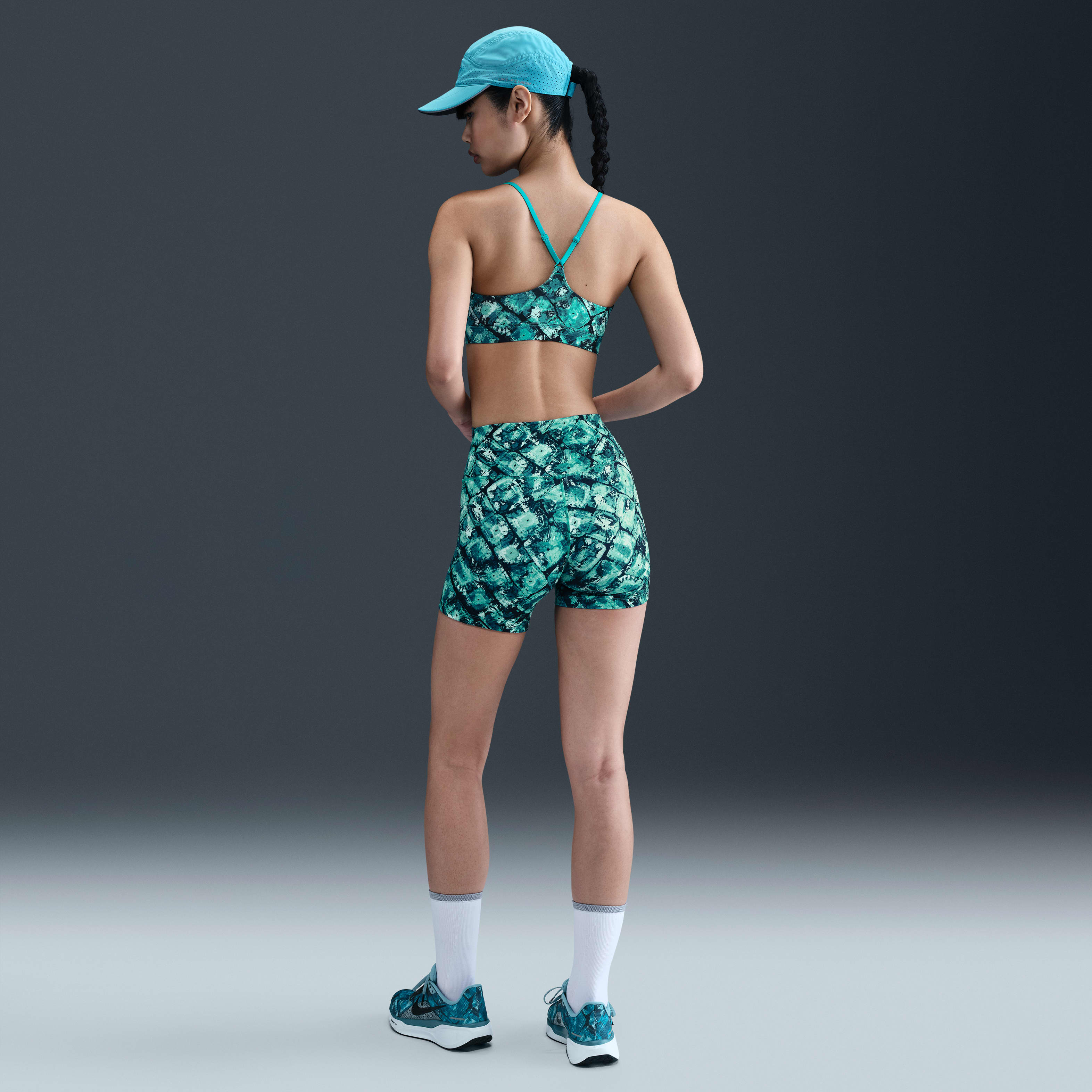 Nike Indy x NorBlack NorWhite Women's Light-Support Padded Printed Sports Bra
